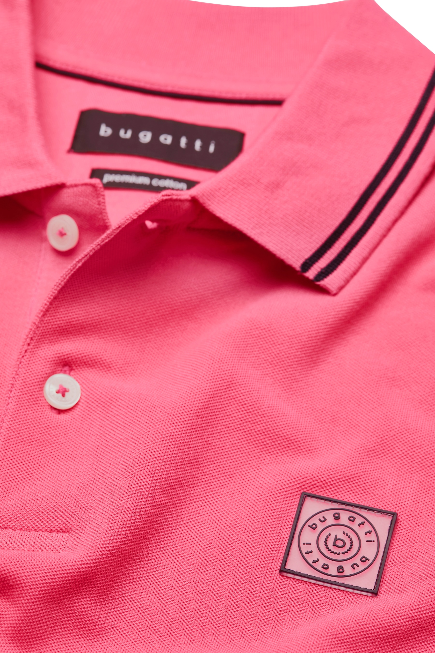 bugatti Poloshirt, mit Kontraststreifen