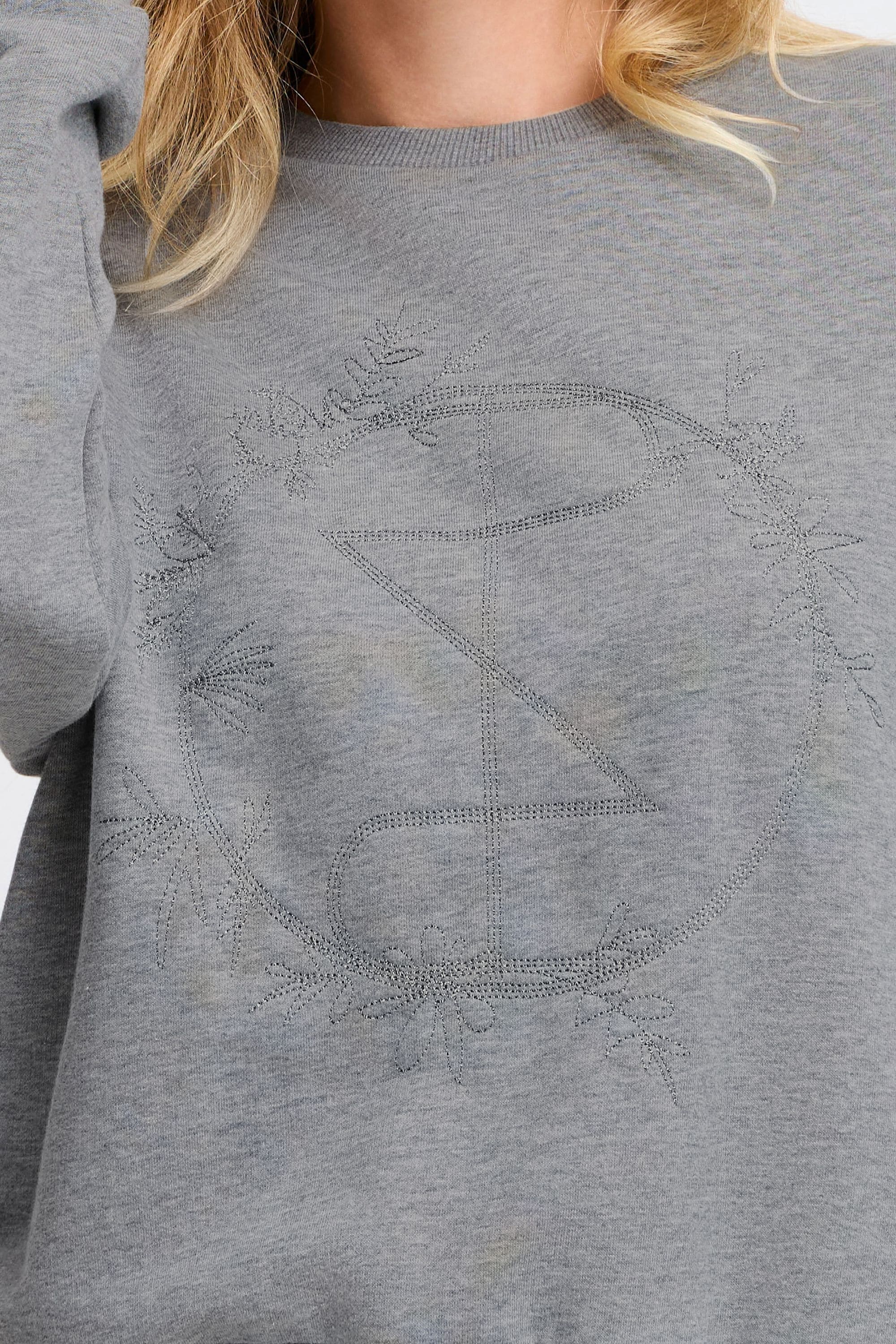 Pulz Jeans Rundhalspullover »Rundhalspullover PZTABITA Logo Sweatshirt«