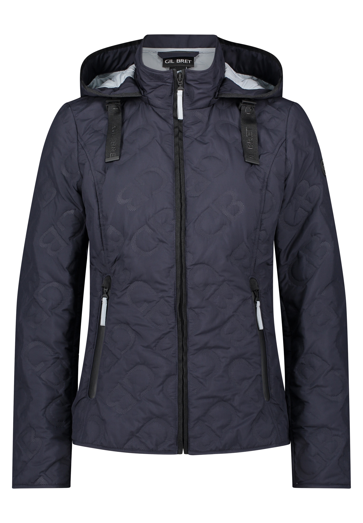 Gil Bret Outdoorjacke mit Kapuze mit Strukturmuster