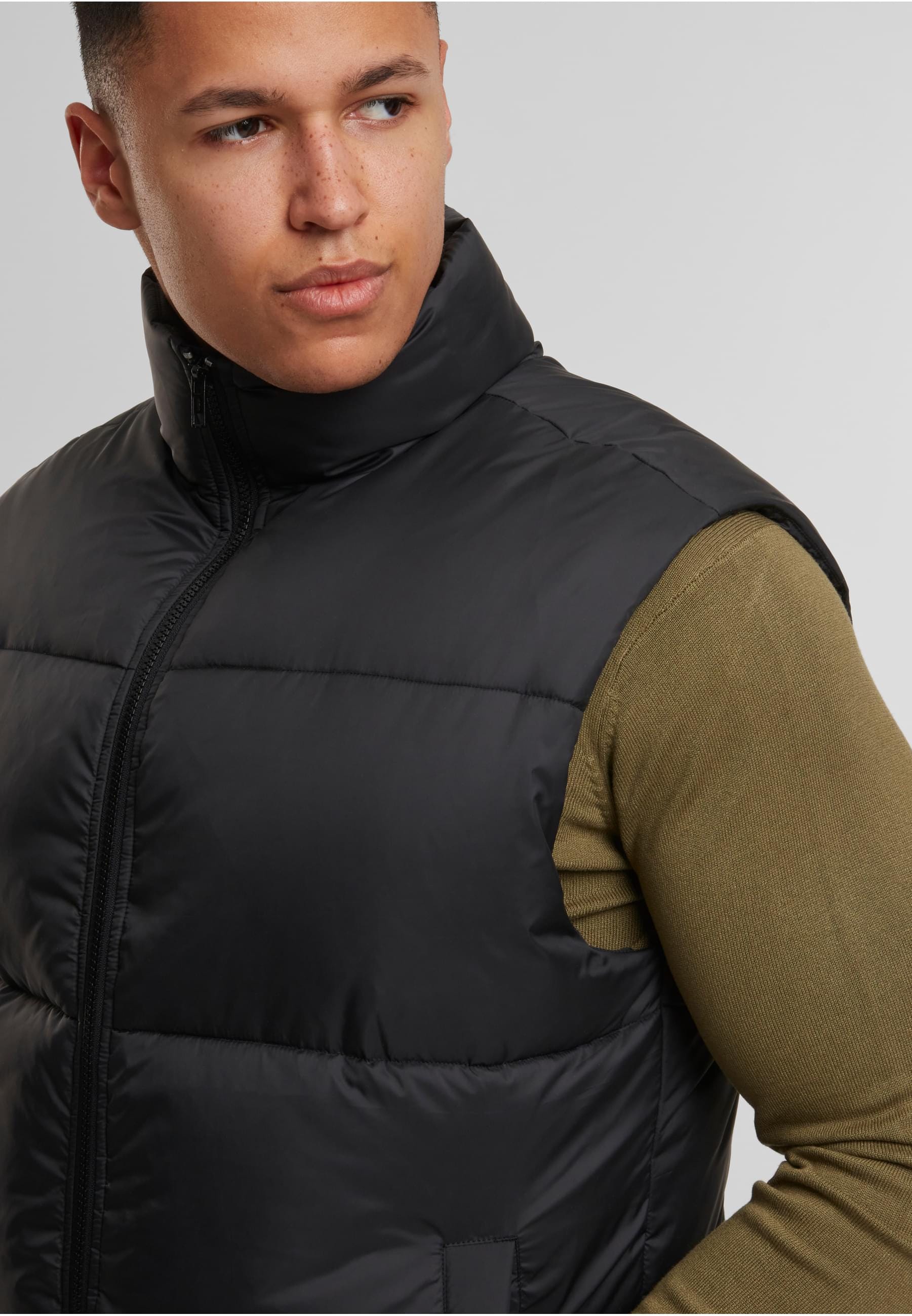 URBAN CLASSICS Steppweste »Urban Classics Basic Puffer Vest«, (1 tlg.)
