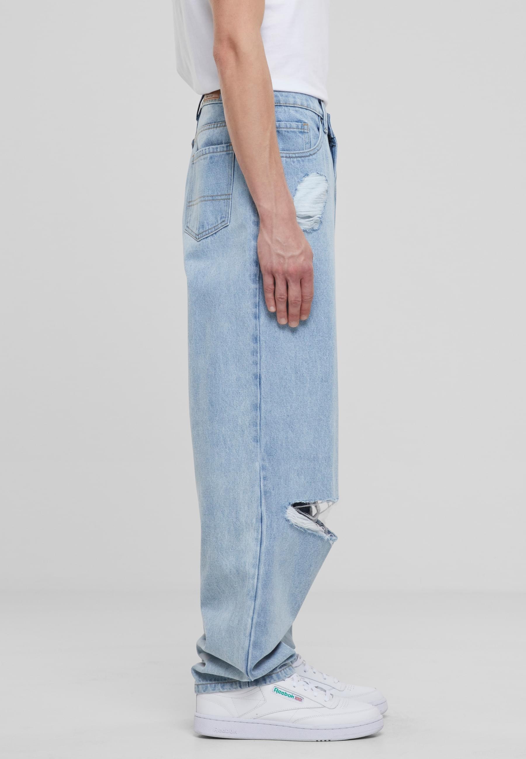 URBAN CLASSICS Bequeme Jeans »Urban Classics Heavy Ounce Knee Cut Baggy Fit Jeans«
