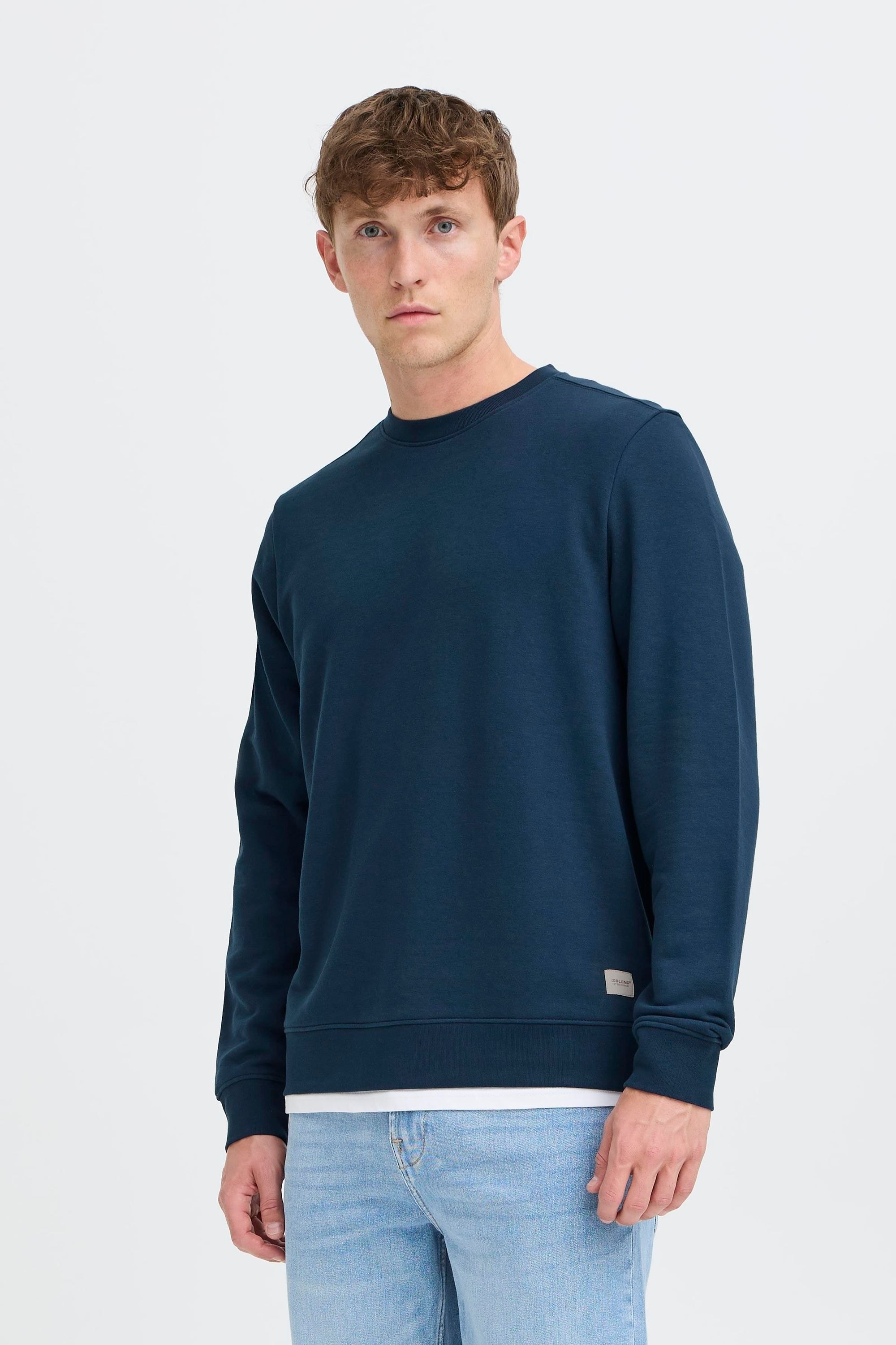 Blend Rundhalspullover "BHKusal" Klassischer Sweatpullover mit Rundhalsauss günstig online kaufen