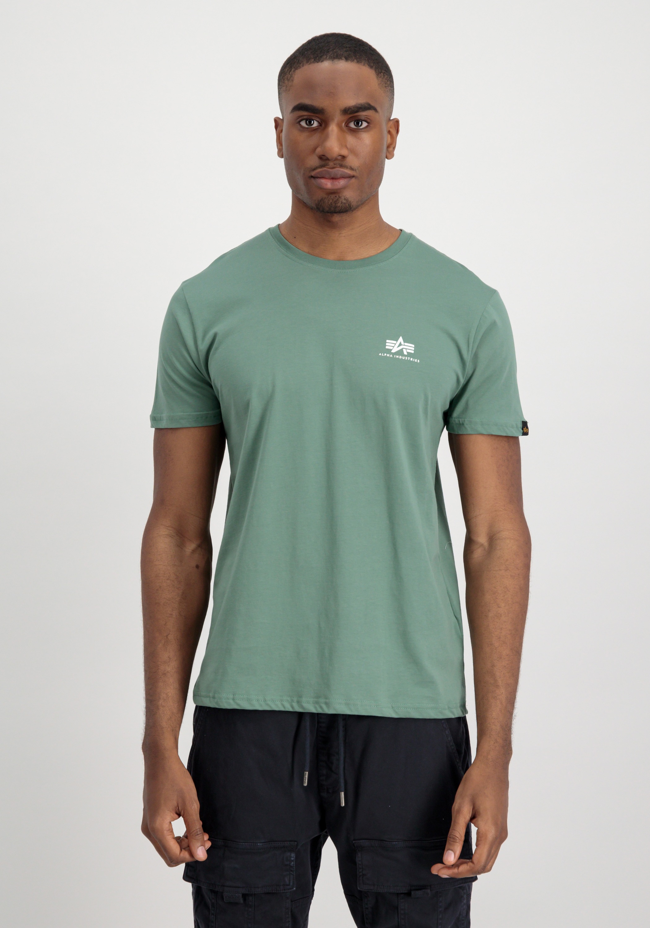 Alpha Industries T-Shirt "Alpha Industries Men - T-Shirts Basic T Small Log günstig online kaufen