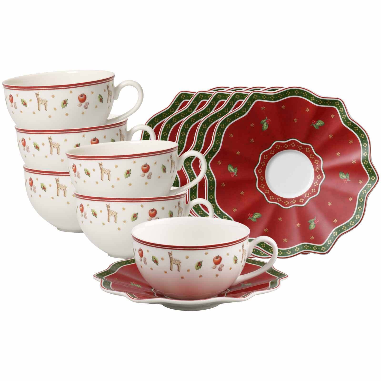Villeroy & Boch Tasse "Milchkaffeetassen mit Untertassen Toys Delight 260 ml 12er Set bunt"