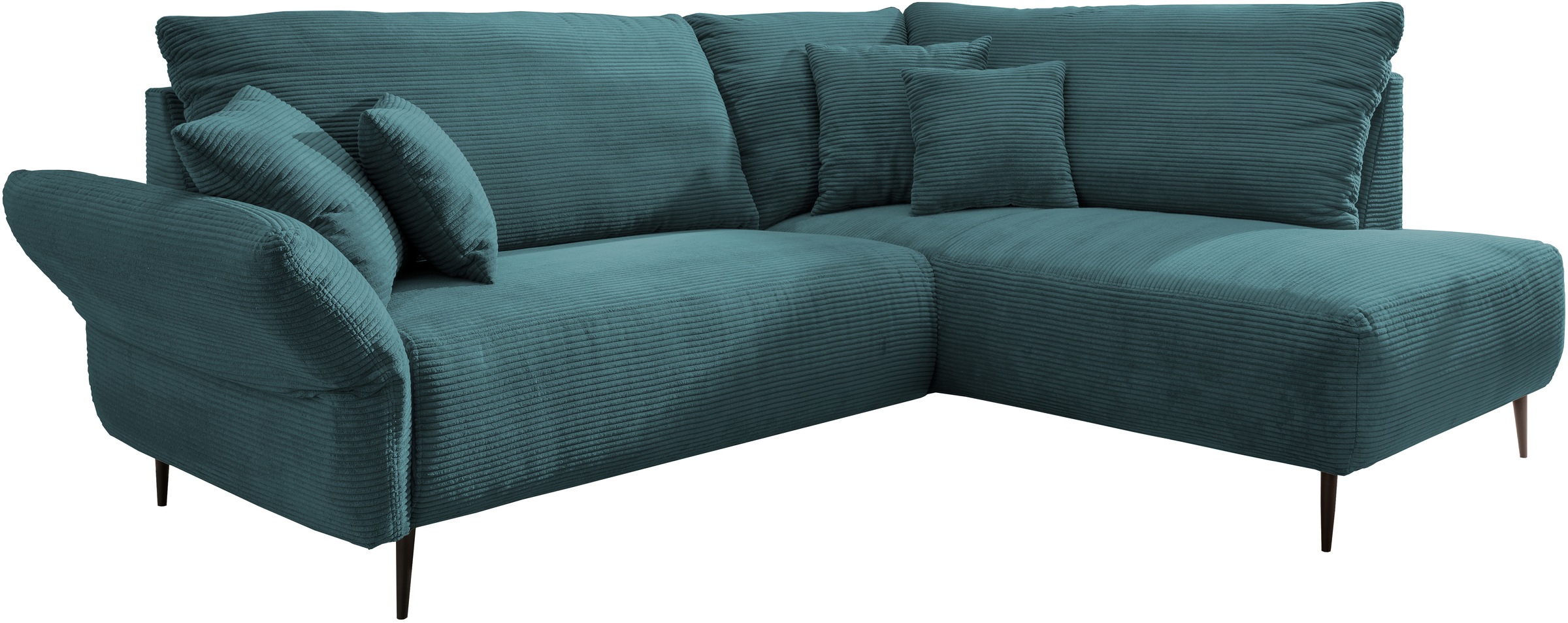 Home affaire Ecksofa "Vanilla L-Form" Armlehnenfunktion günstig online kaufen