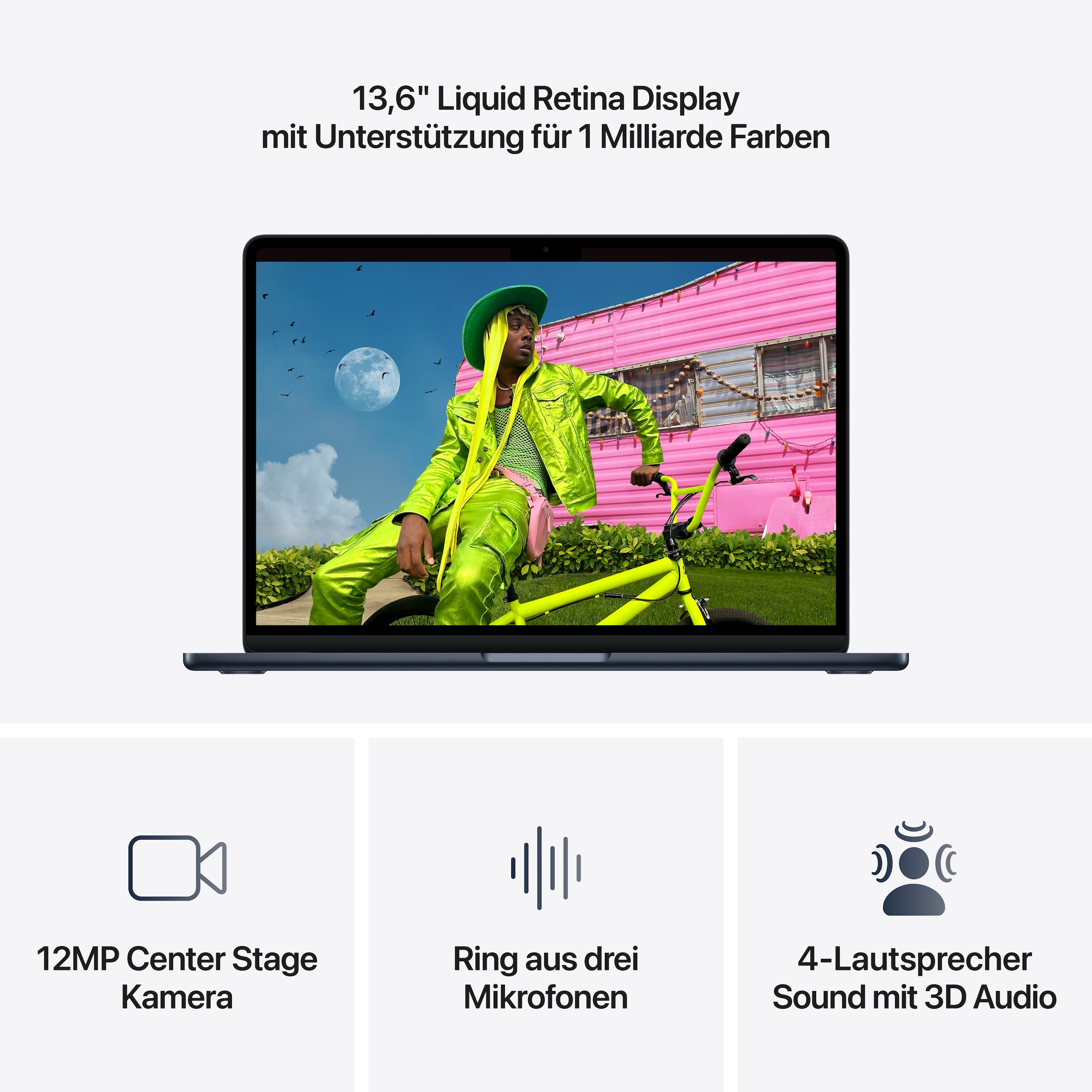Apple Notebook »MacBook Air 13" CTO« 34,46 cm / 13,6 ″ Apple M5 10-Core GPU 1.000 GB SSD