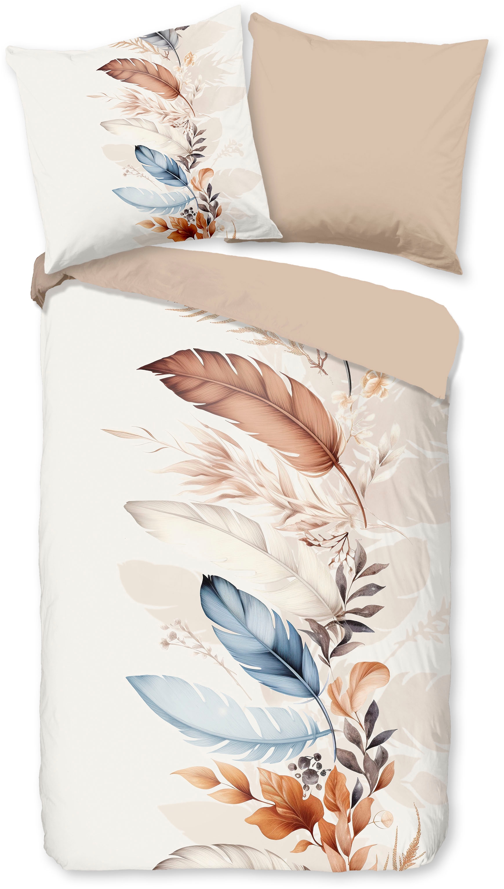 good morning Wendebettwäsche "Mirra" 3 Stk. 100% Baumwolle, Renforcé, Reißv günstig online kaufen