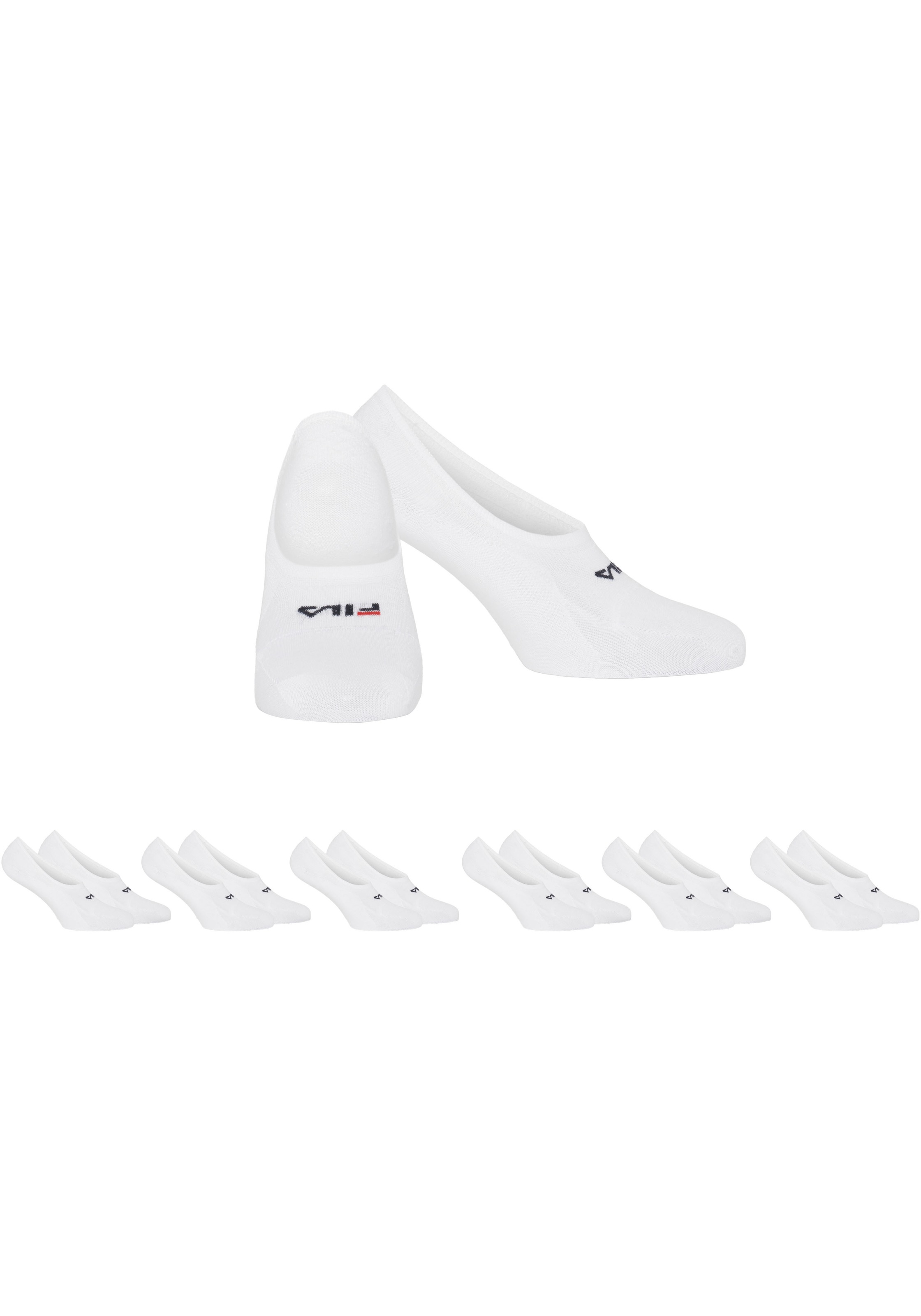 Fila Füßlinge »UNISEX GHOST SOCKS SILICONE HEEL INSIDE«, (6 Paar), mit Logo-Schriftzug