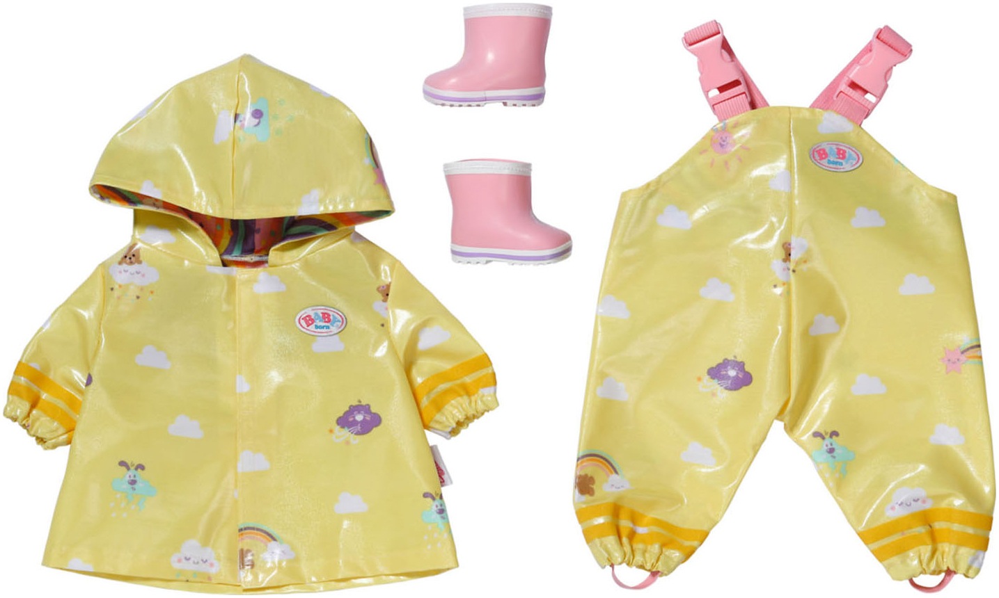 BABY BORN Kinder Puppenkleidung "Regen-Outfit, 43cm"bunt, Puppenkleidung