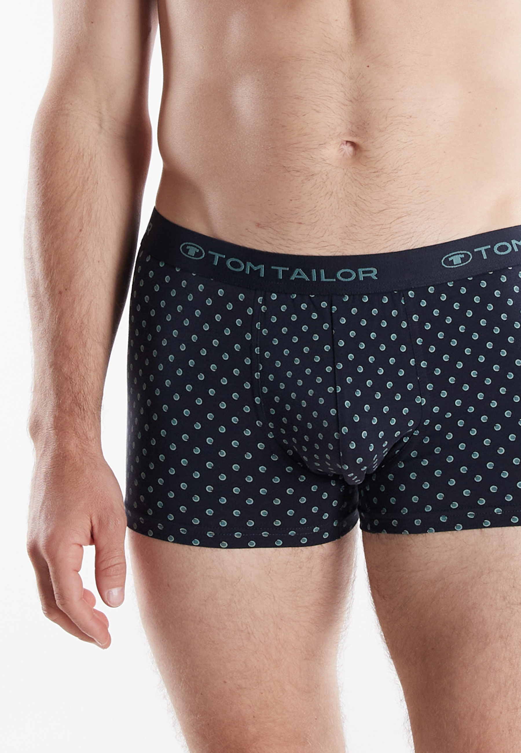 TOM TAILOR Retro Pants »Buffer« bequem, eng, mit Logobund, mit Print, Baumwollmix