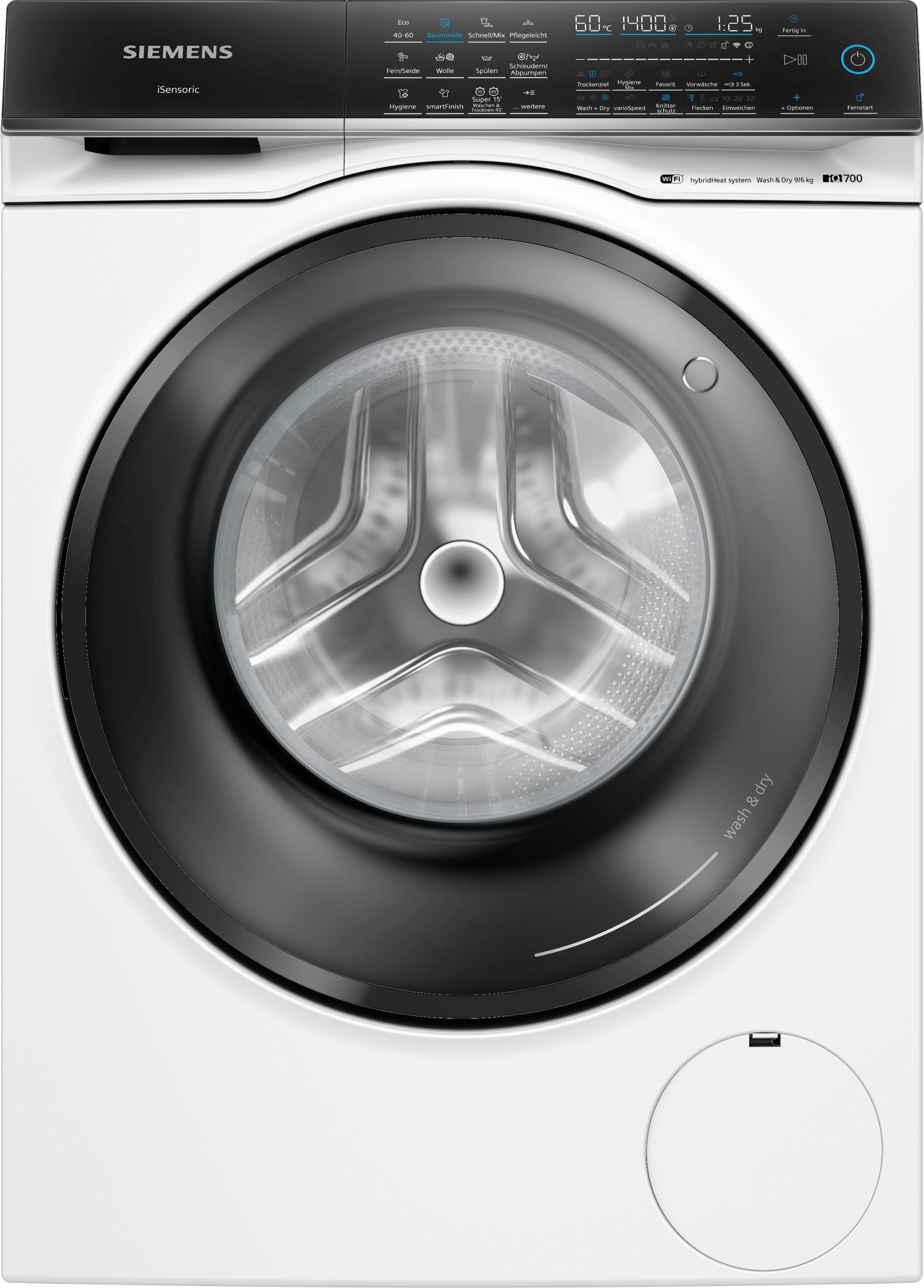 SIEMENS Waschtrockner "WN54C2070" iQ700 9 kg /6 kg 70 dB(A) Knitter-Program günstig online kaufen