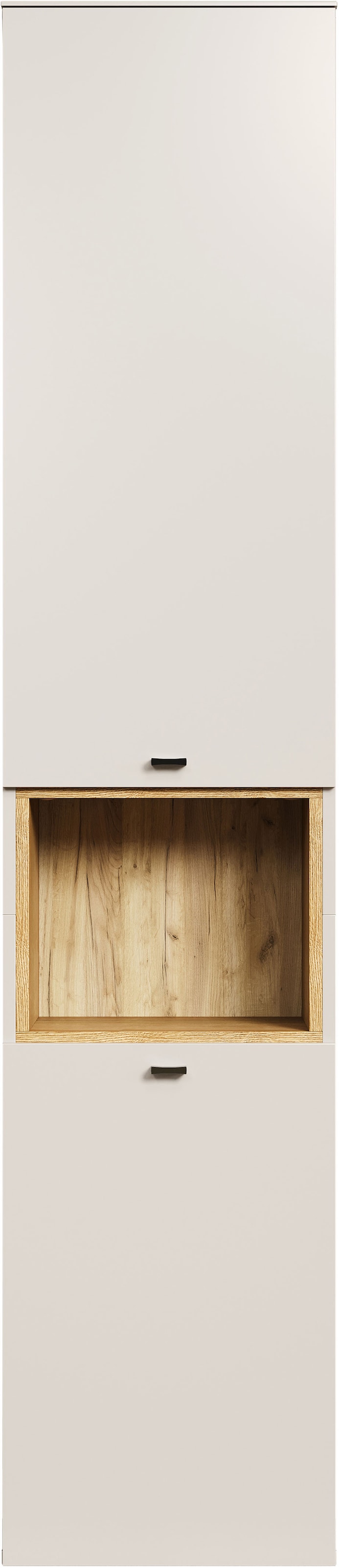 welltime Hochschrank »San Pedro«, (1 St.), Badezimmerschrank mit Soft-Close-Funktion - Maße (B/T/H) 40/31/186 cm