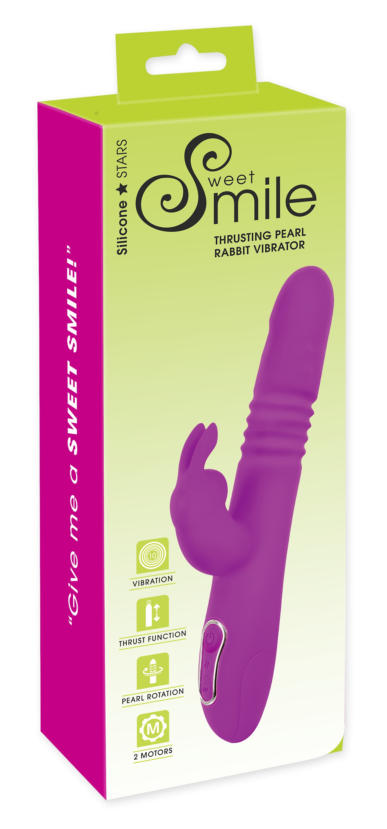 Sweet Smile Vibrator »Vibrator mit Stoßfunktion Thrusting Rabbit«