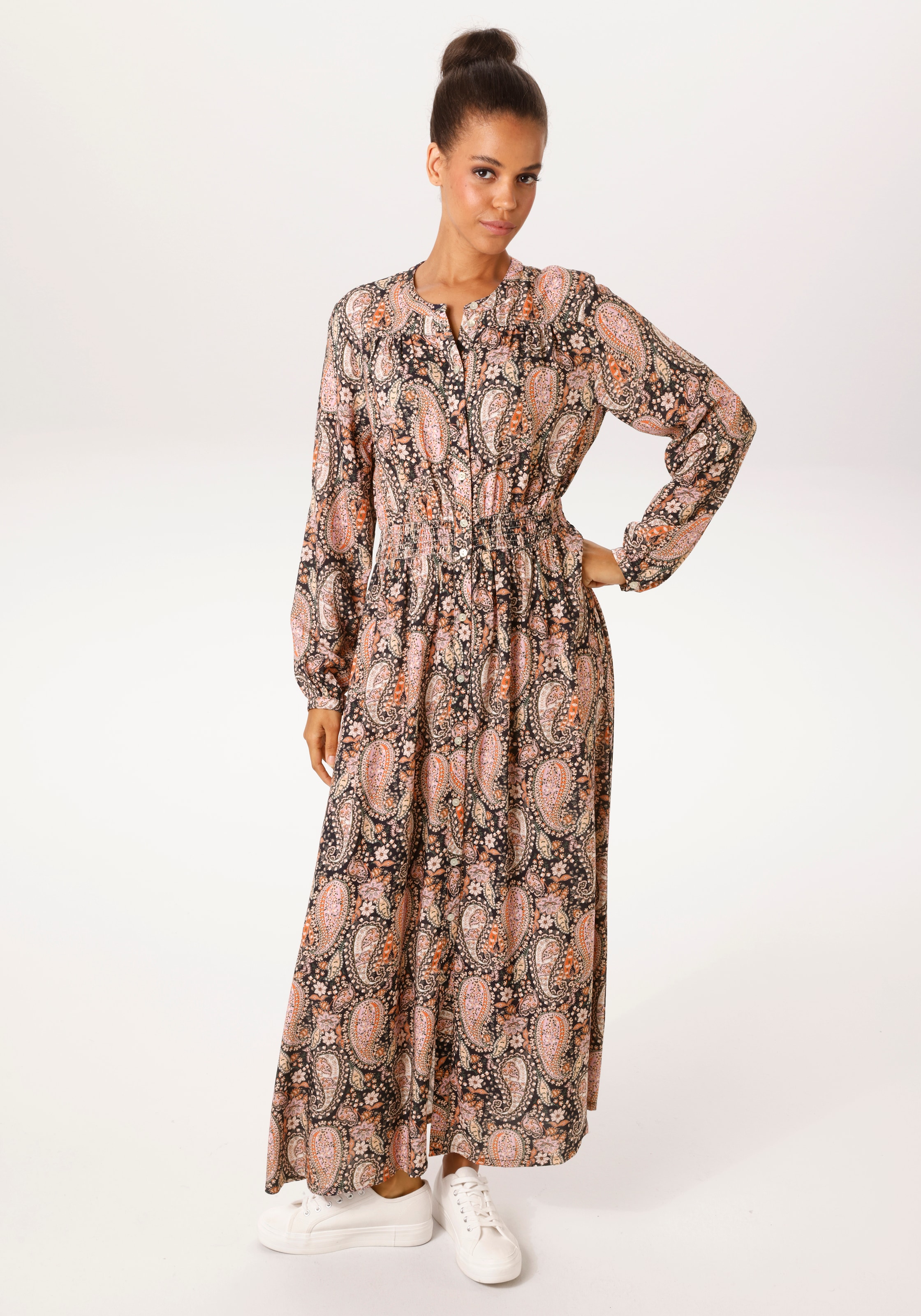Aniston CASUAL Maxikleid mit fantasievollem Paisley-Muster bedruckt