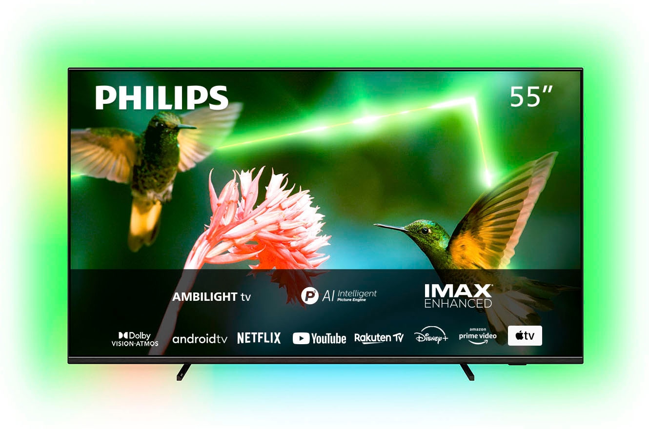 cm/55 Zoll, BAUR Ultra 139 Android Philips | 4K LED-Fernseher TV-Smart-TV HD, »55PML9507/12«,