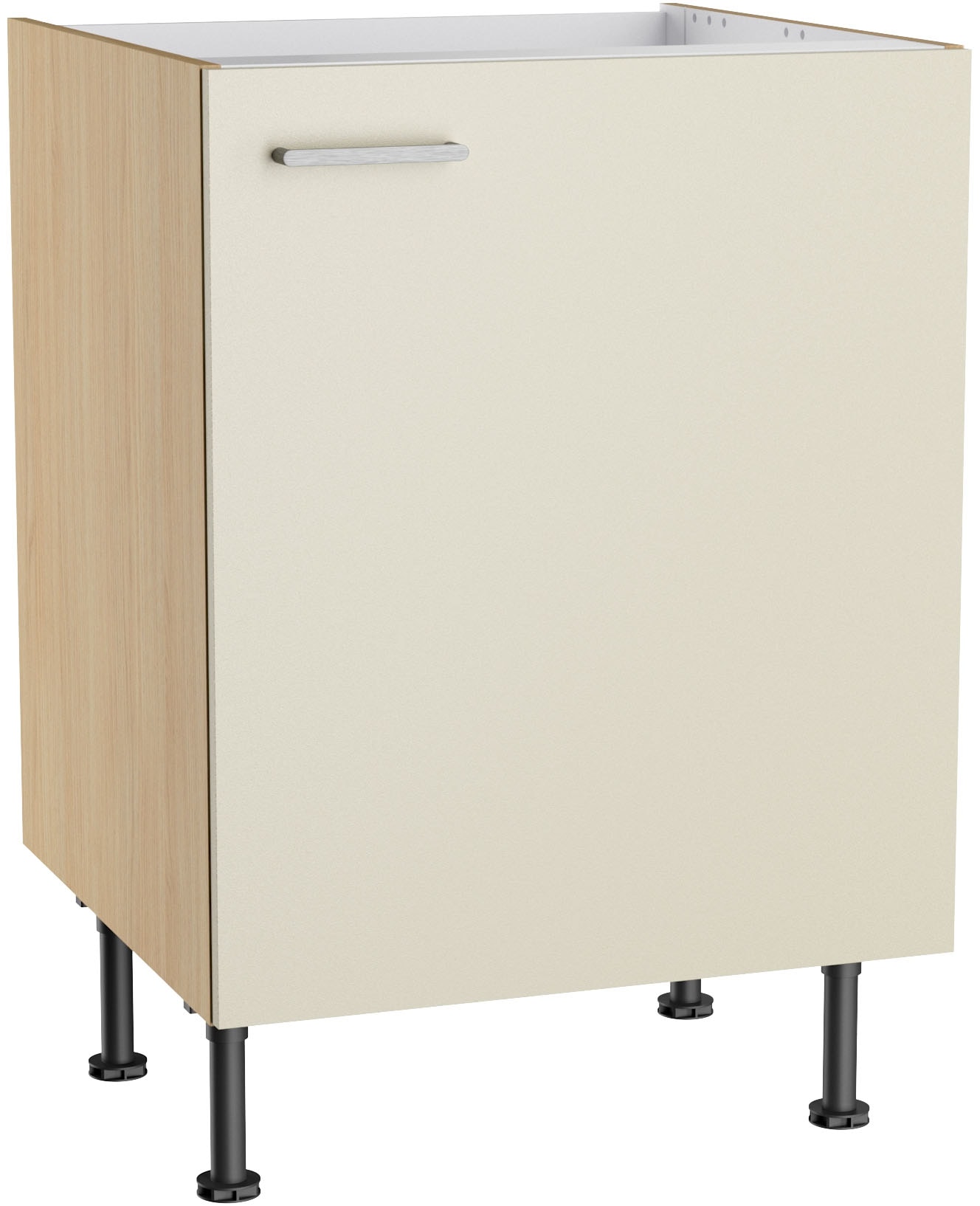 KOCHSTATION Spülenschrank "KS-Lucy" Breite 60 cm, mit 1 Tür, höhenverstellbare Füße, Soft-Close