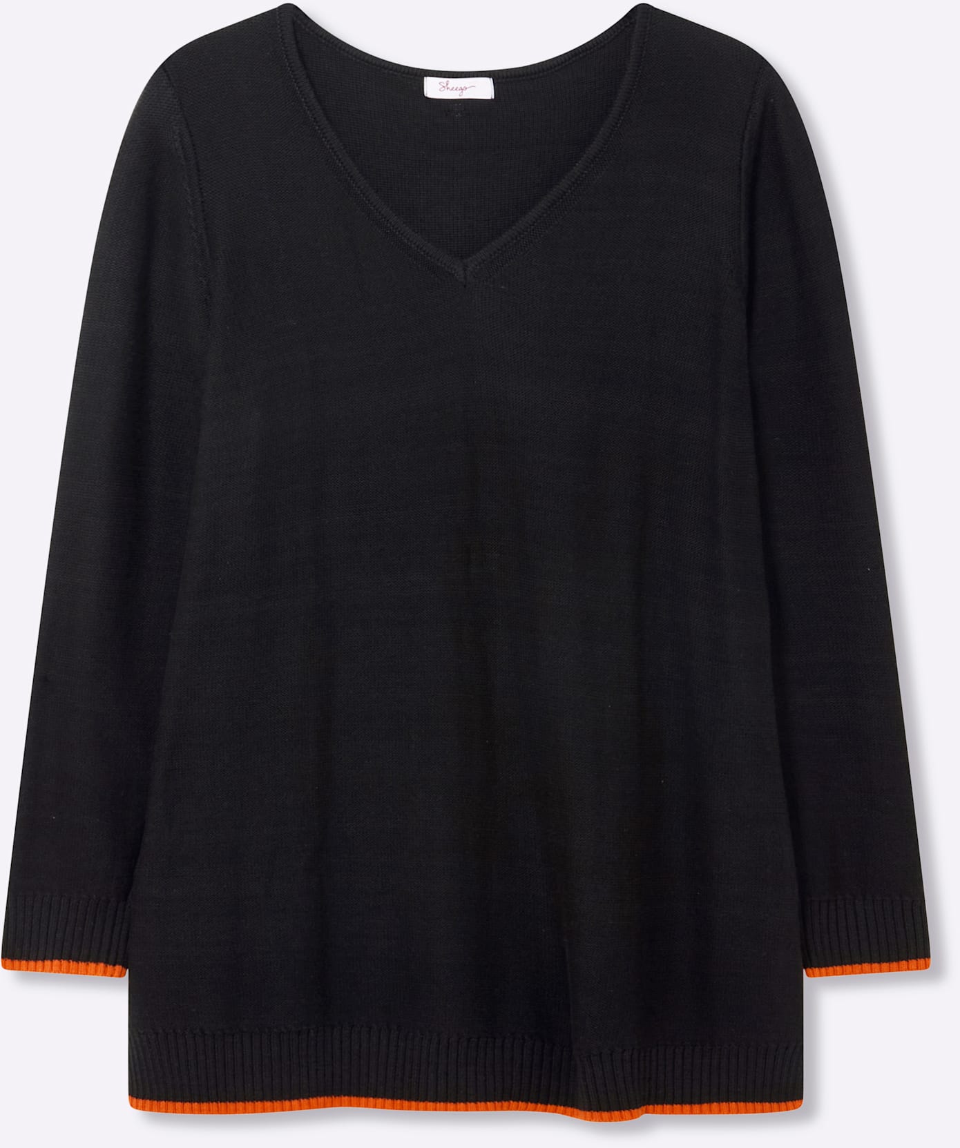 Thumbnail - Sheego V-Ausschnitt-Pullover "Pullover"