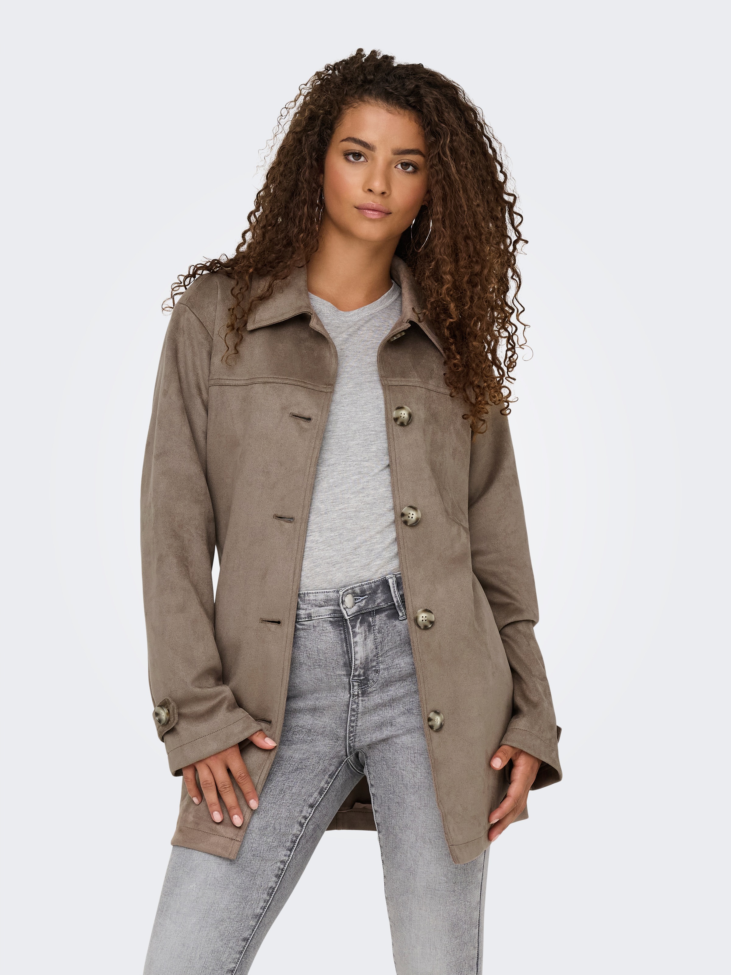 ONLY Trenchcoat "ONLDIANE LIFE FAUX SUEDE COAT CC OTW" günstig online kaufen
