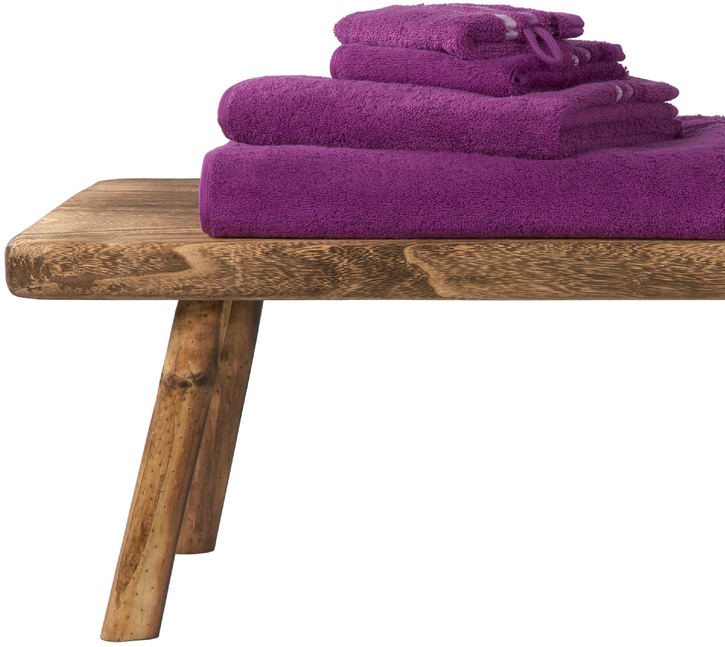 Schiesser Gästehandtücher »Skyline Color aus 100 % Baumwolle mit eleganter Streifenbordüre«, (Set, 5 St., 5 Gästehandtücher (30x50 cm), MADE IN GREEN by OEKO-TEX®
