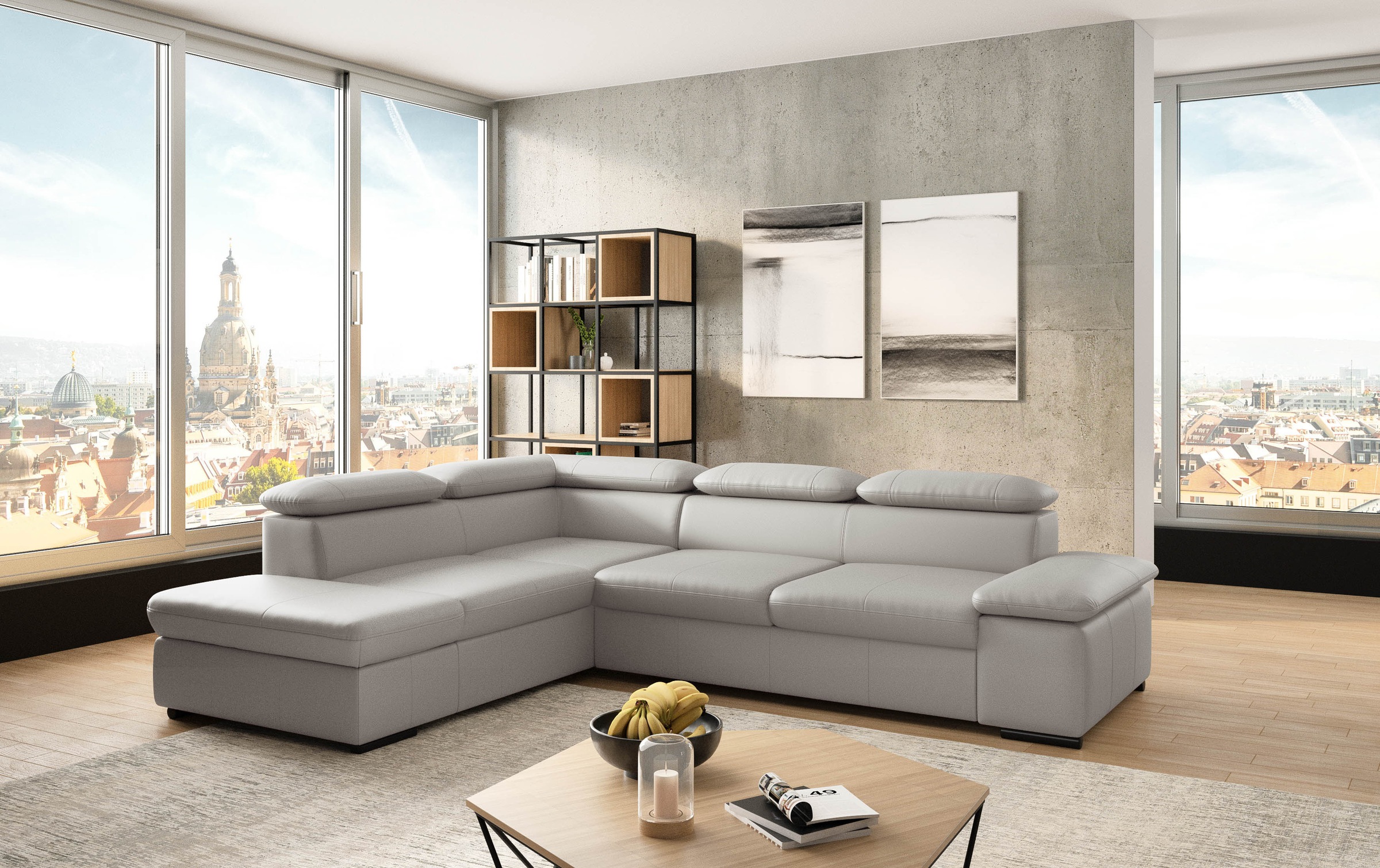 sit&more Ecksofa "Alcudia L-Form", mit Armteilverstellung, optional Kopftei günstig online kaufen