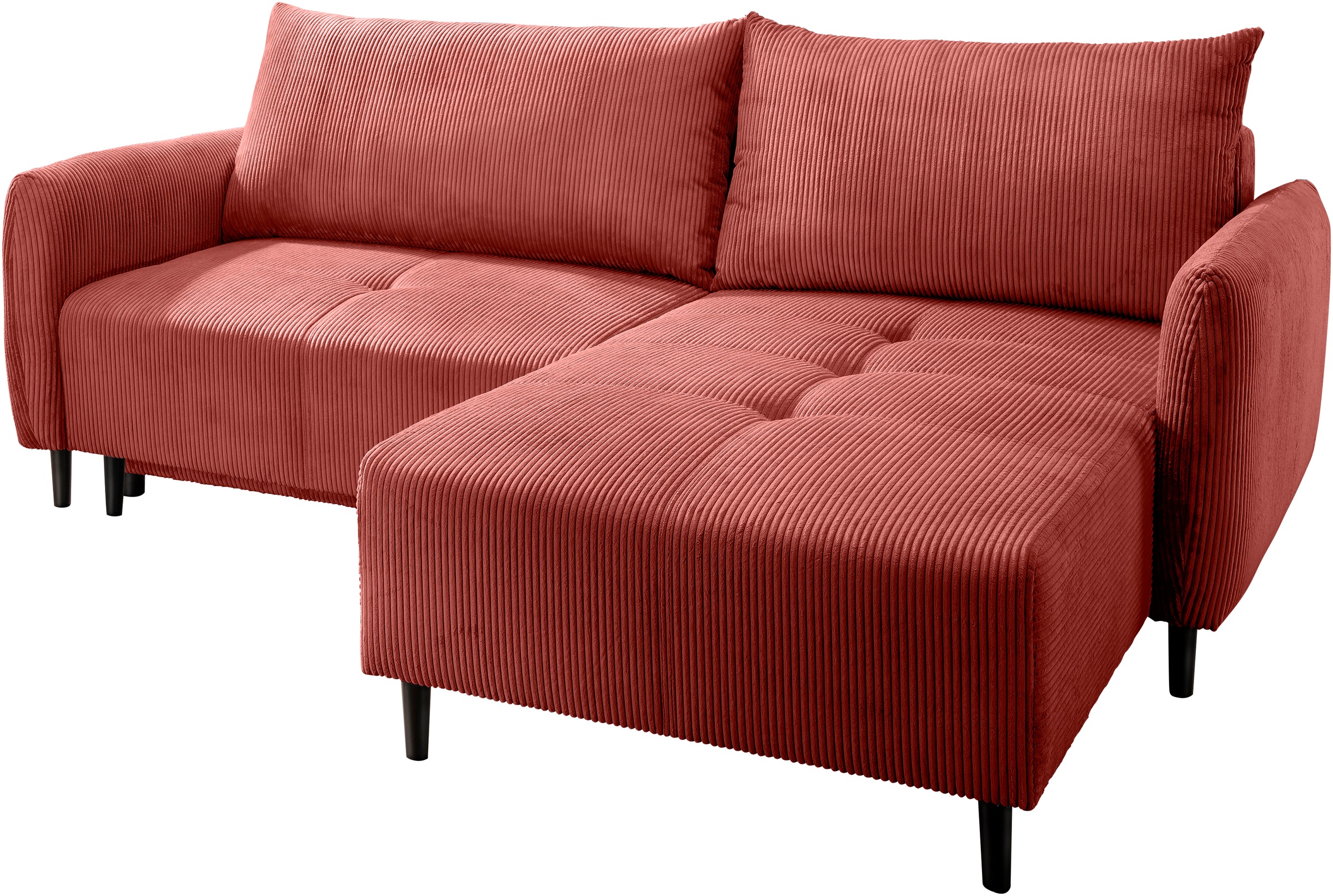 Thumbnail - Home affaire Ecksofa "Mara, L-Form, aktueller Cord Bezug und tolle Farben, schmale Armlehnen" whlw. mit Bettfunktion,Rec...