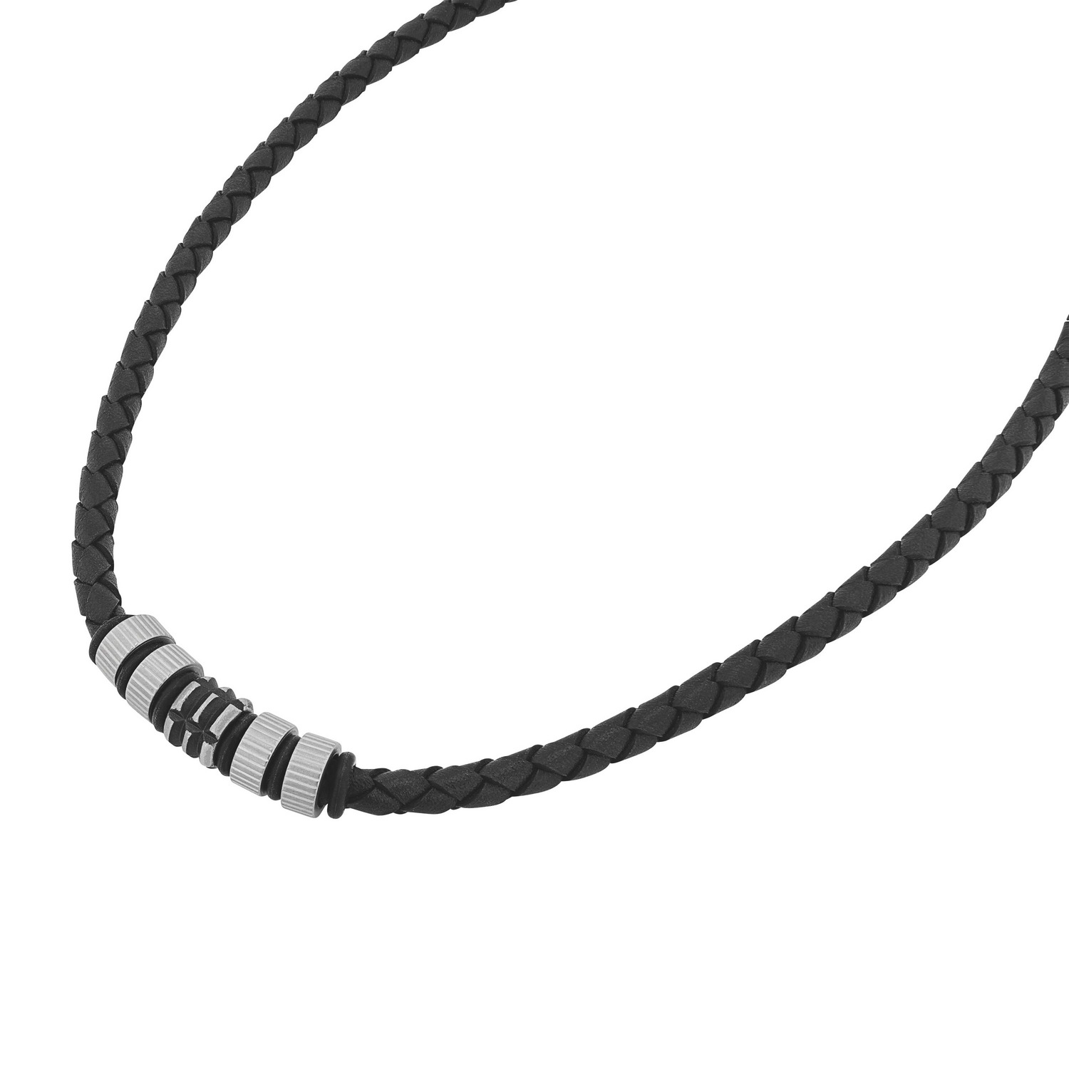 TOM TAILOR Kette mit Anhänger »Schmuck Geschenk Edelstahl Leder Kautschuk«