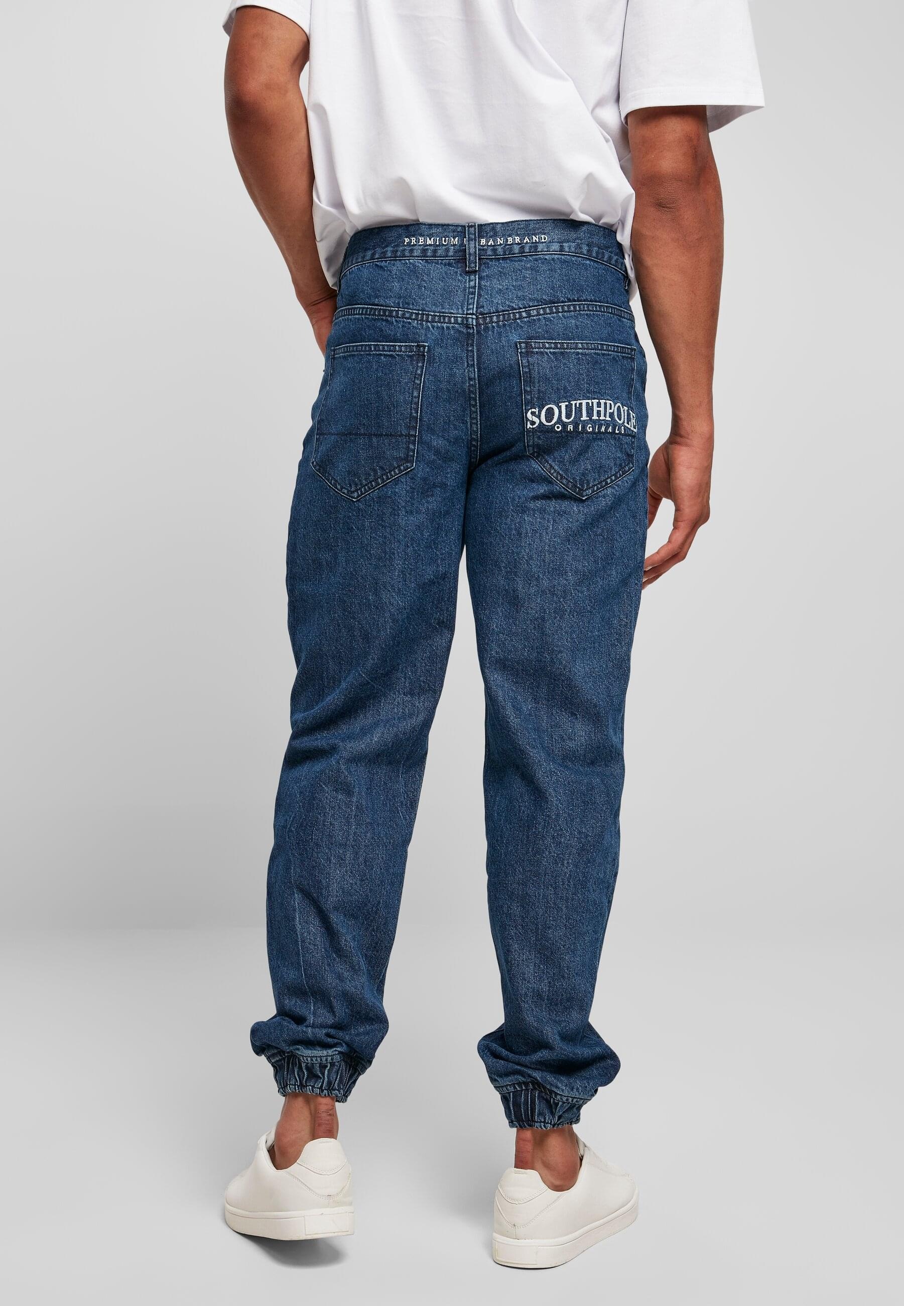 Southpole Bequeme Jeans »Southpole Herren Southpole Spray Logo Denim«, (1 tlg.)