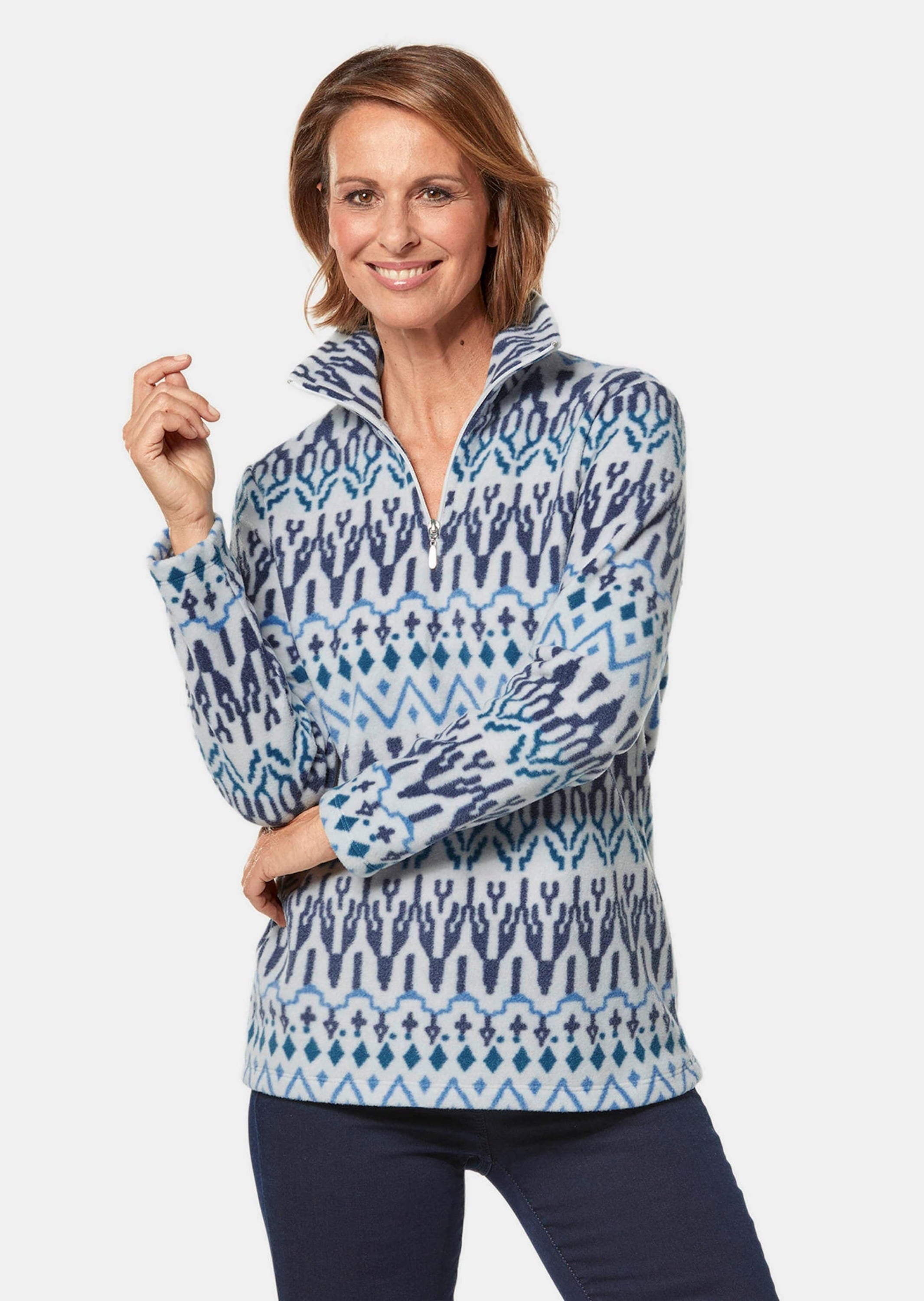GOLDNER Sweatshirt »Fleece-Troyer Kuschelig warmer Fleece-Troyer«