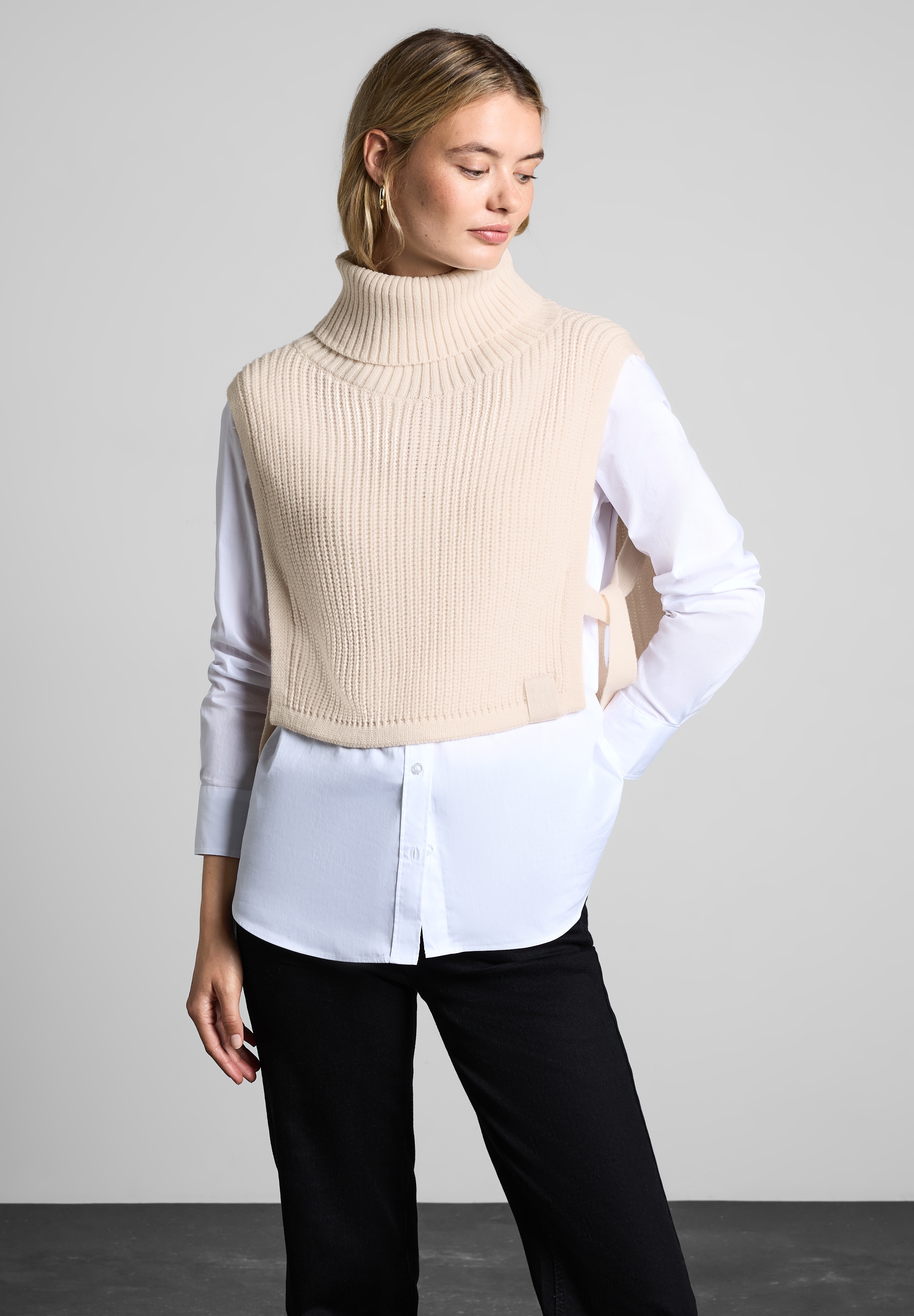 STREET ONE Strickponcho aus softem Materialmix günstig online kaufen