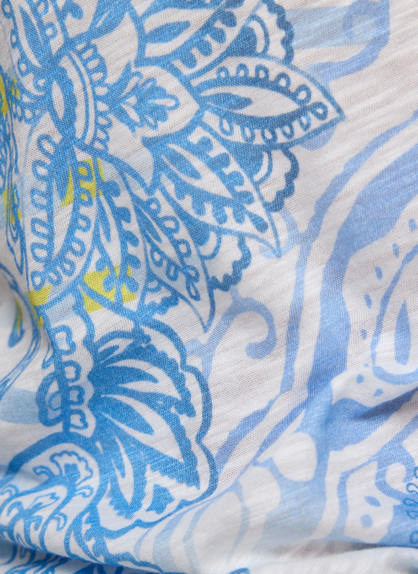 Rabe Print-Shirt "Rabe Rundhalsshirt mit Paisley-Print und Streifenmuster" günstig online kaufen