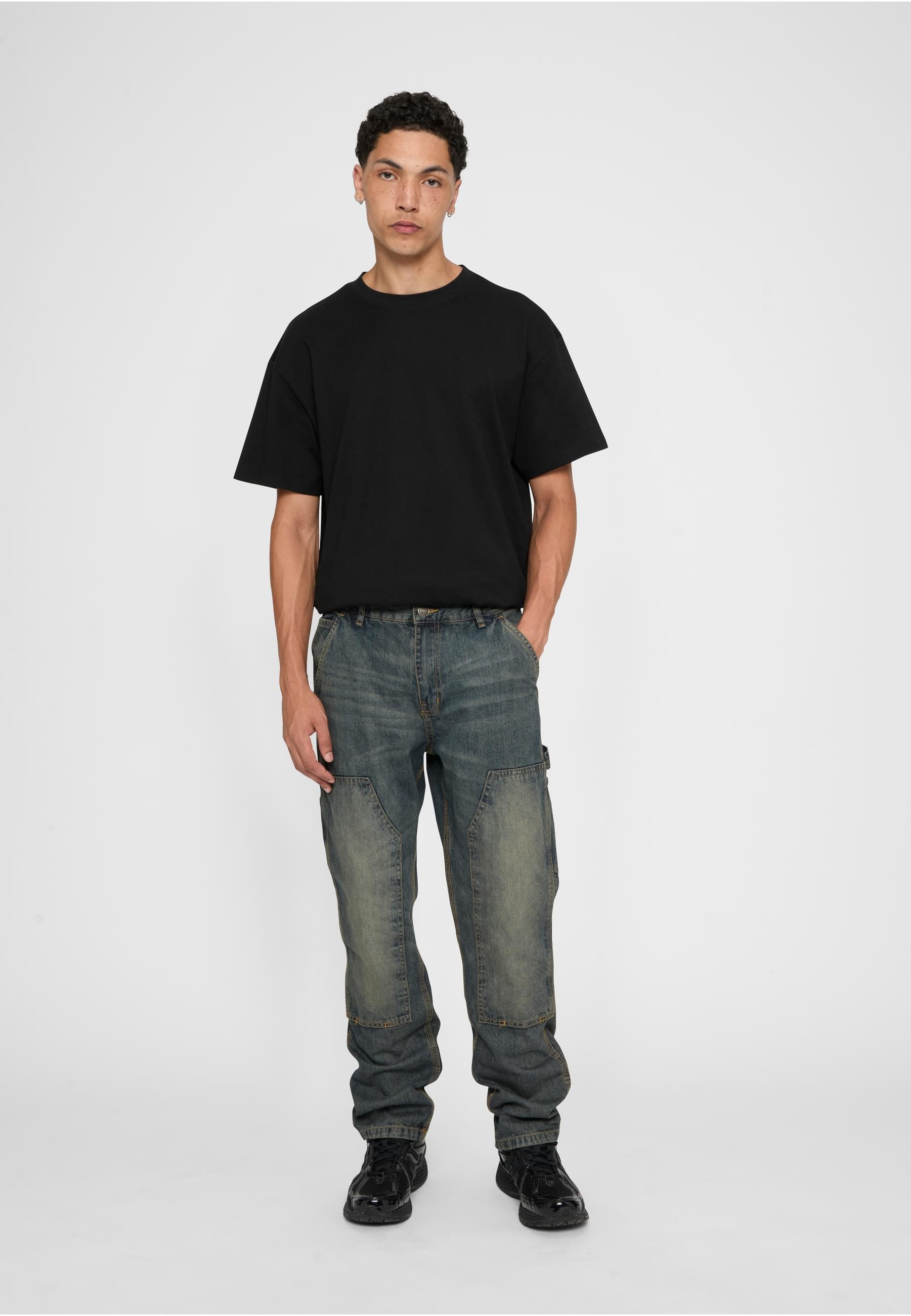 URBAN CLASSICS Bequeme Jeans »Urban Classics Herren Double Knee Jeans«, (1 tlg.)