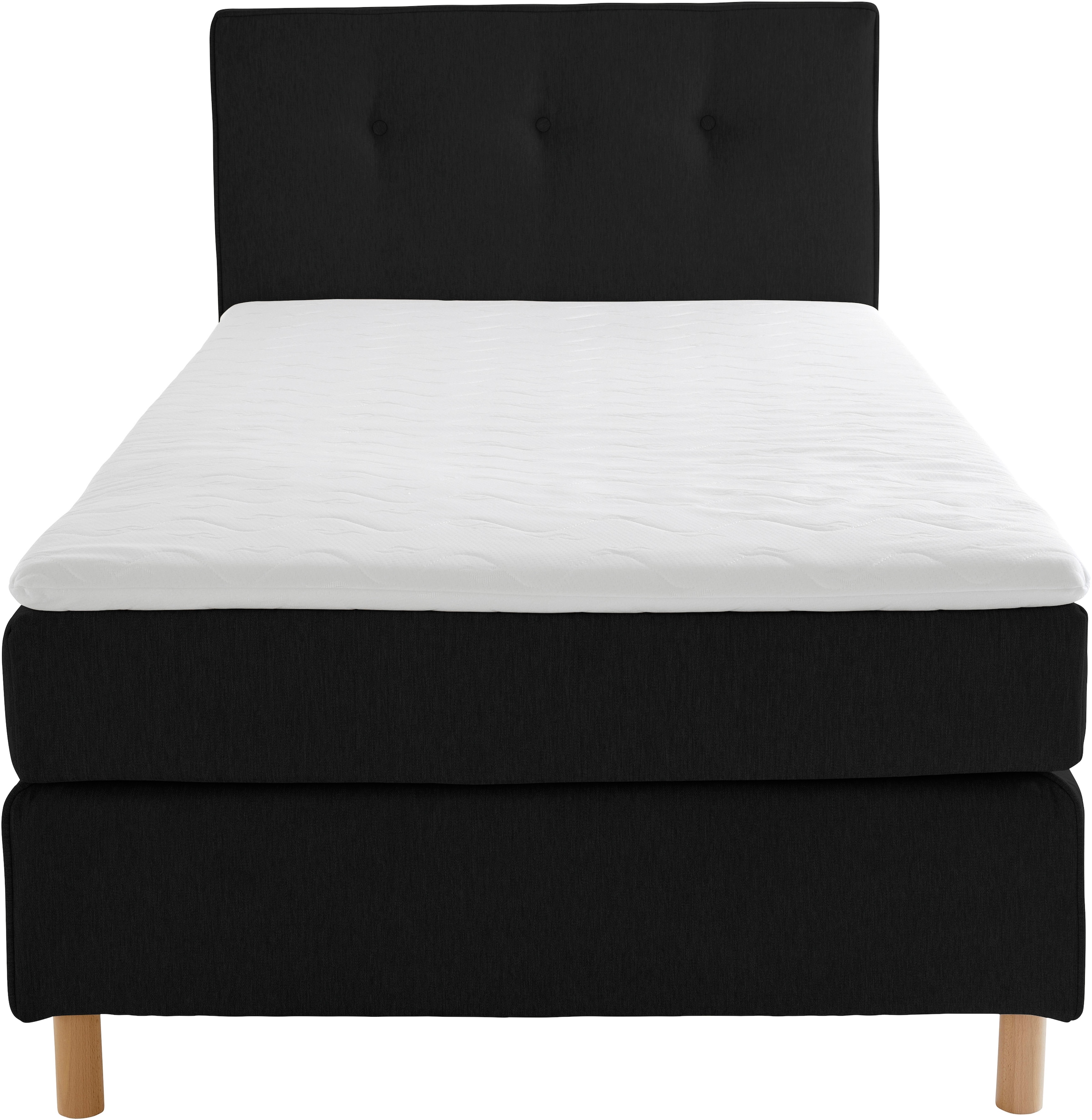 Home affaire Boxspringbett »Heimatblick 100x200cm beliebig erweiterbar zu Doppel- und Familienbett«, Einzelbett, Hotelbett erhältlich in H2,H3 & H4