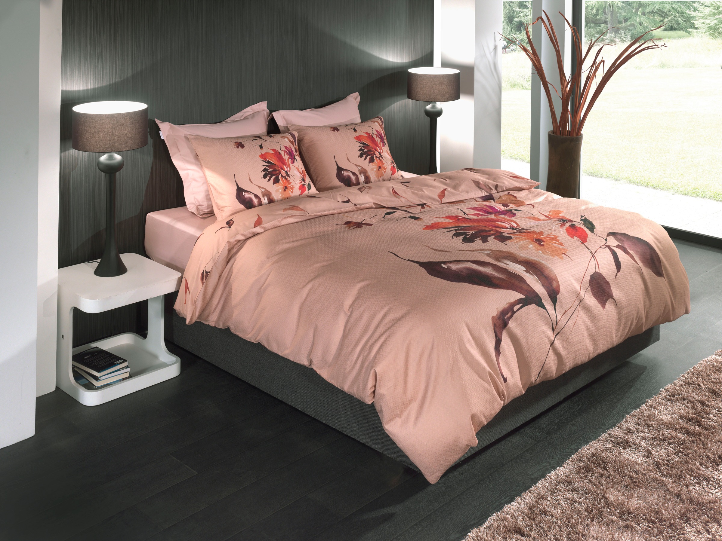 Heckett & Lane Wendebettwäsche »Thor«, Blumen Design, 100% Baumwolle ab 135x200 cm.