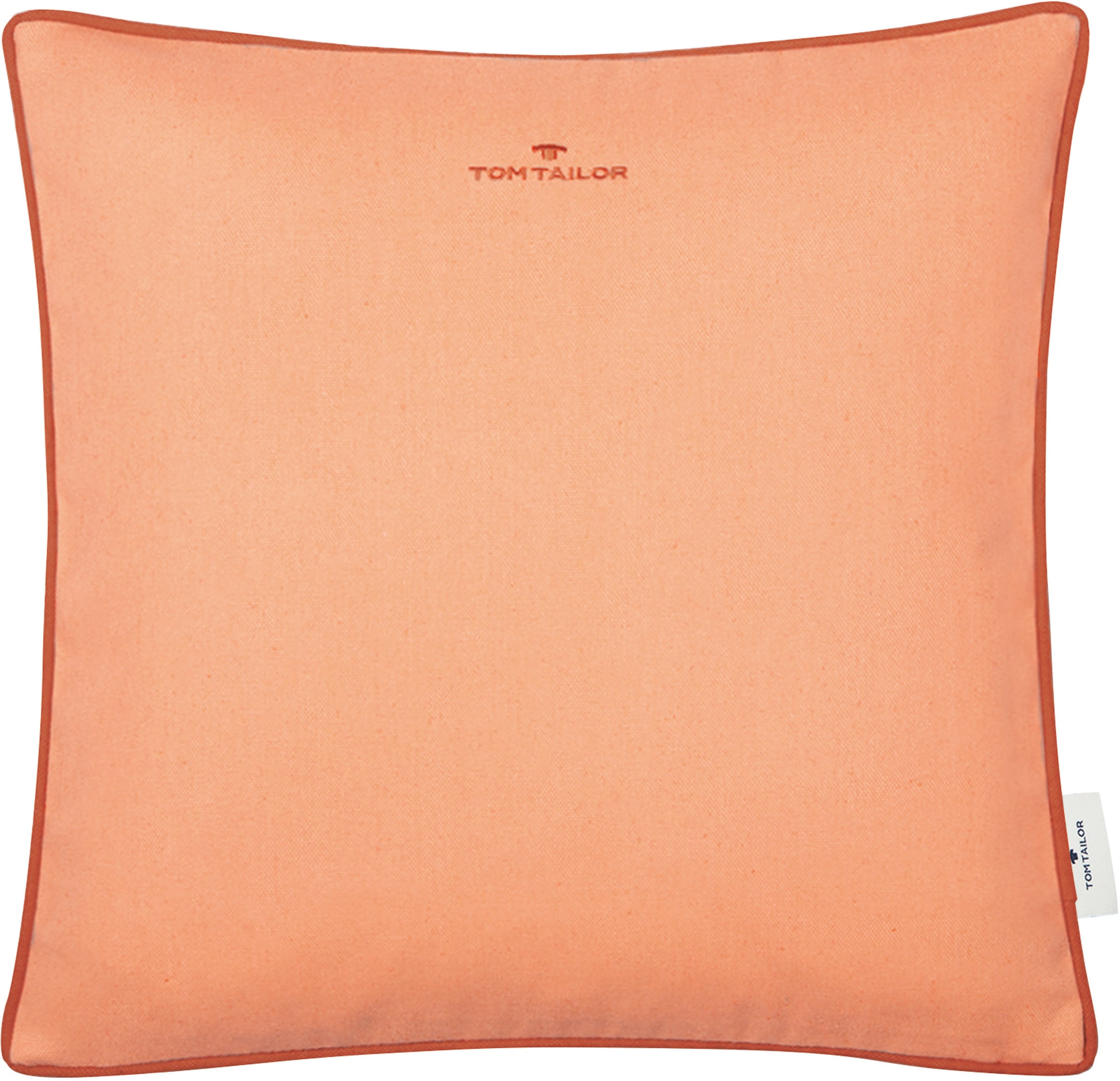 TOM TAILOR HOME "Dove Signature" mit Paspel, Kissenhülle ohne Füllung, 1 Stück