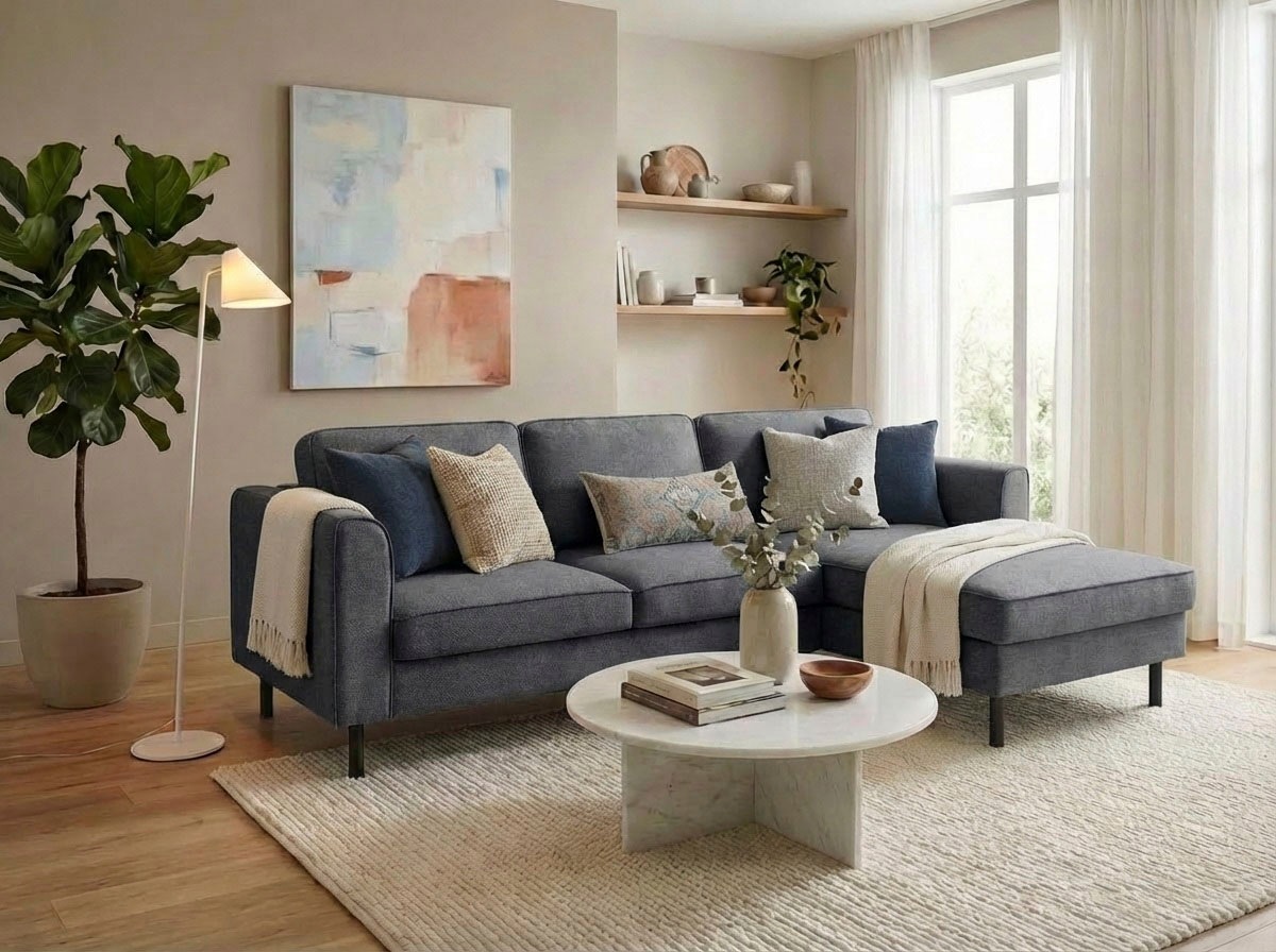 Thumbnail - Home affaire Ecksofa "Booster II, whlw. mit Schlaffunktion & Bettkasten, Fuß schwarz" Recamiere beidseitig montierbar,L-...