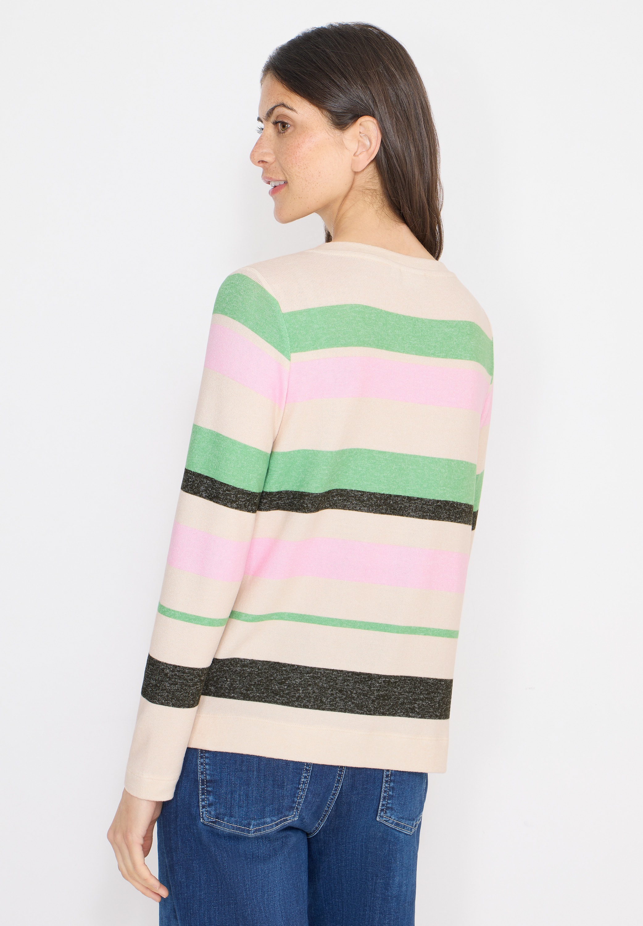 Cecil Langarmshirt aus strecthigem Viskosematerial günstig online kaufen