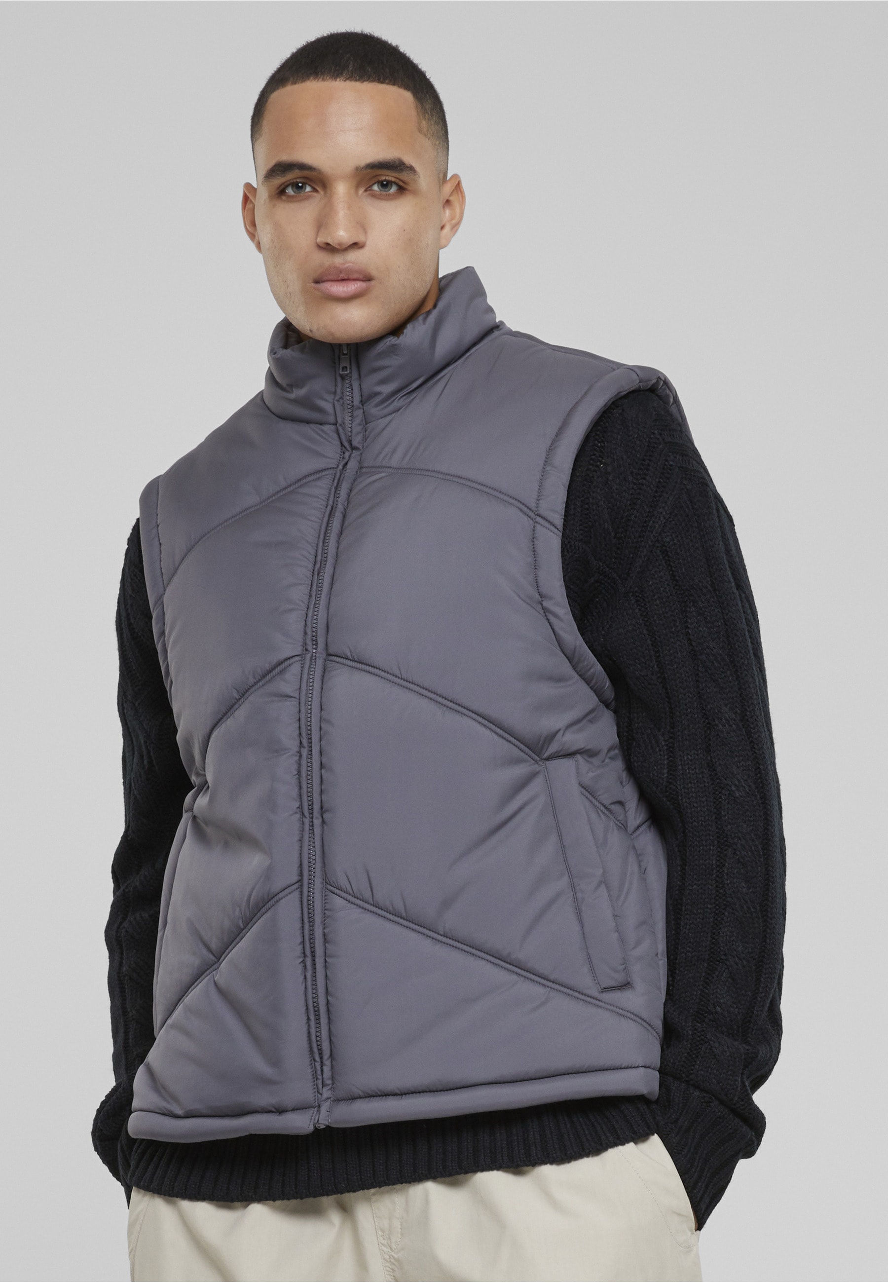 URBAN CLASSICS Steppweste »Urban Classics Herren Arrow Puffer Vest« 1 Stk.
