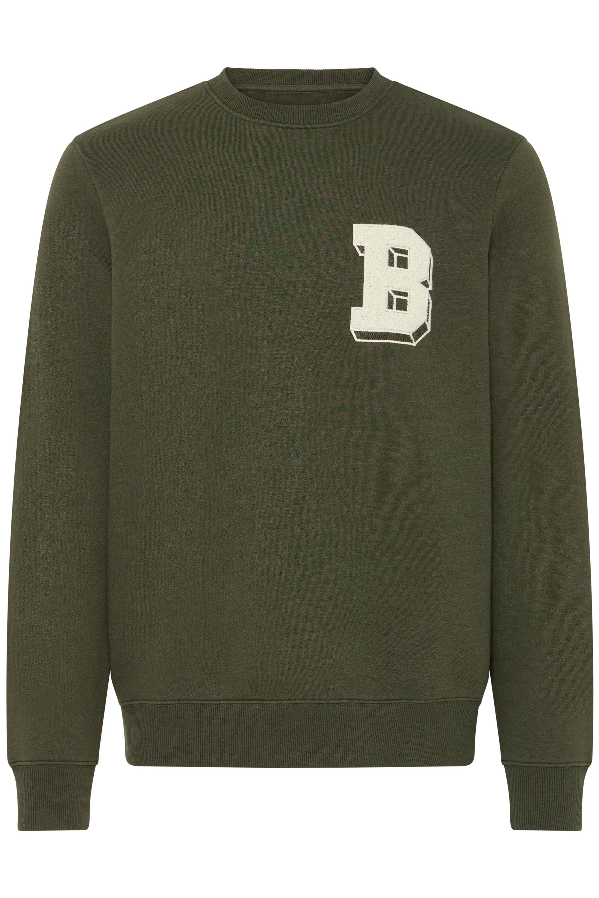 Blend Rundhalspullover "BHBade" Lässiger Sweatpullover mit Stickerei günstig online kaufen