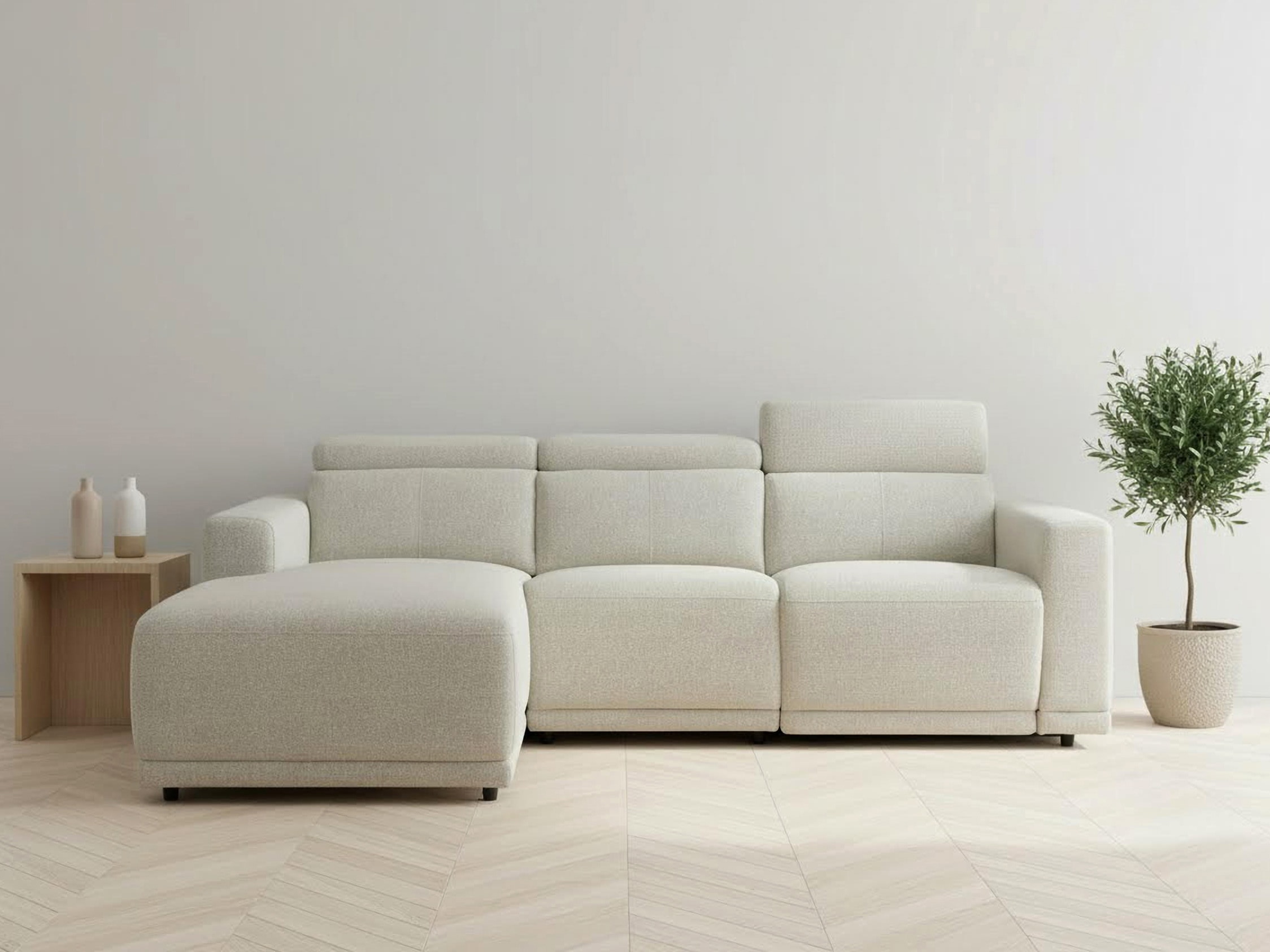OTTO home Ecksofa "LEOO" mit USB A/C-Anschluss. Federkern, verstellbaren Ko günstig online kaufen