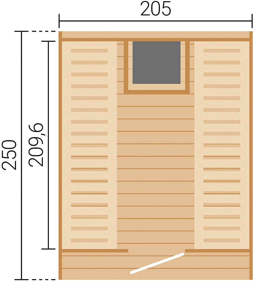 weka Saunahaus »Laadi 3«