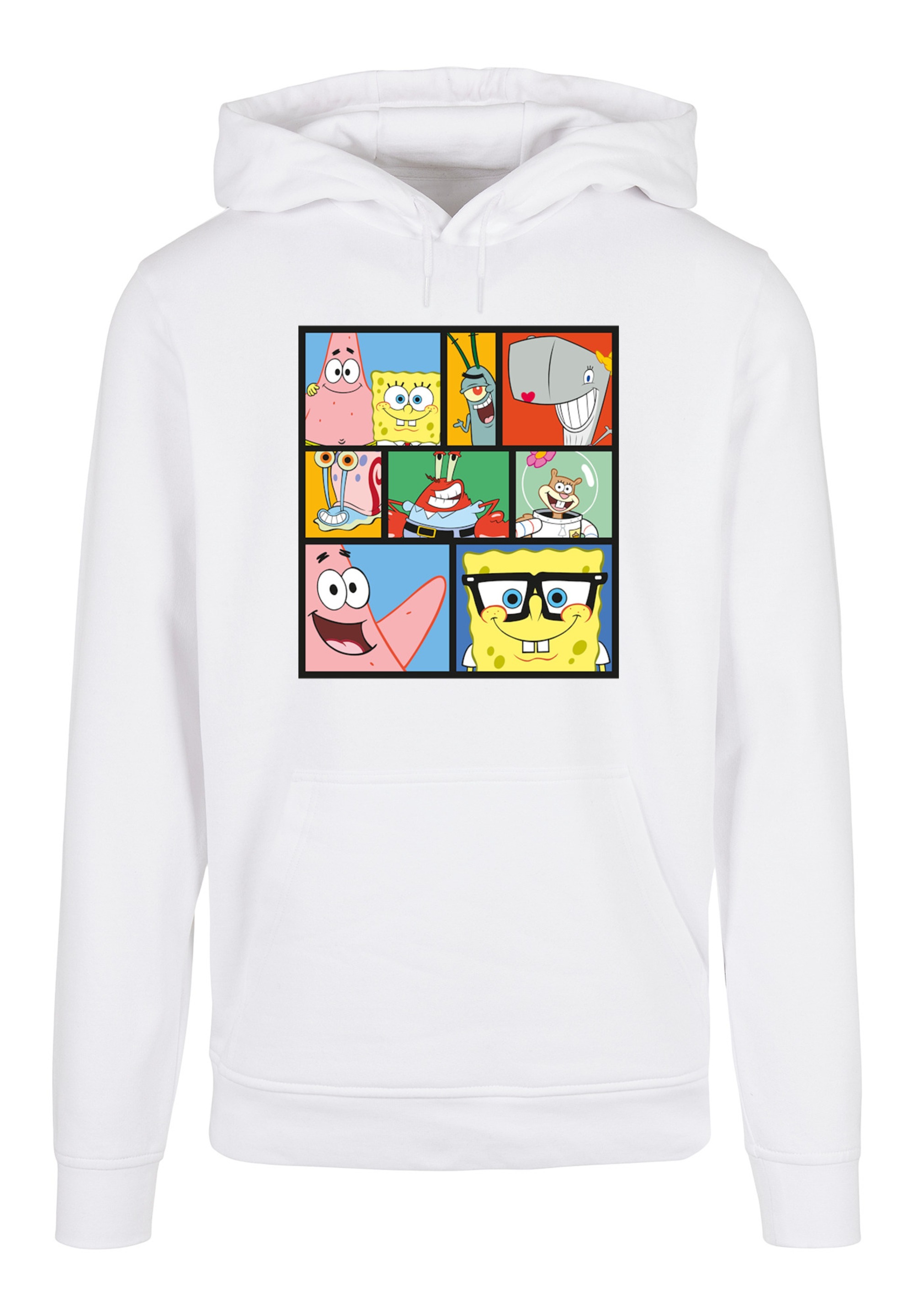 F4NT4STIC Kapuzenpullover »Spongebob Schwammkopf Collage«, Print