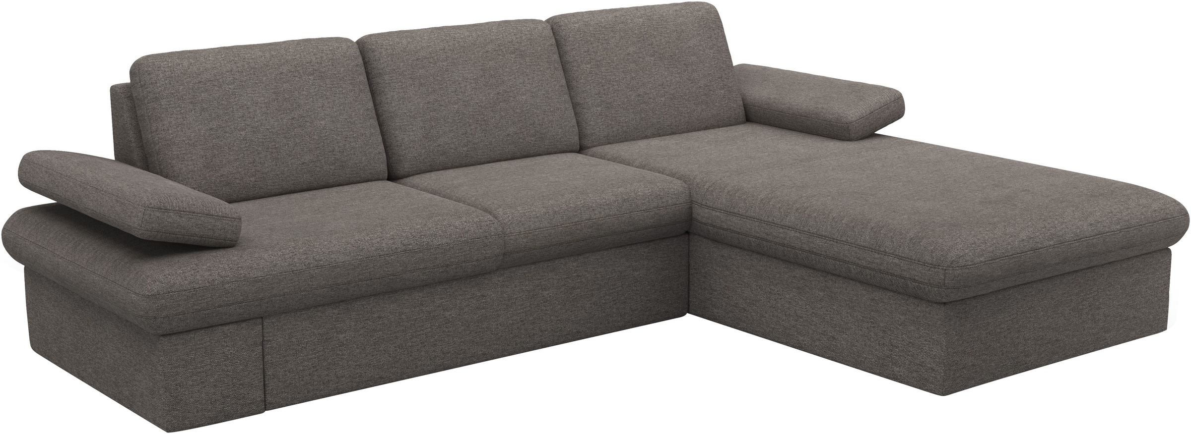 sit&more Ecksofa »Moreno L-Form, B: 247 cm«, mit Armteilverstellung, optional Bettfunktion
