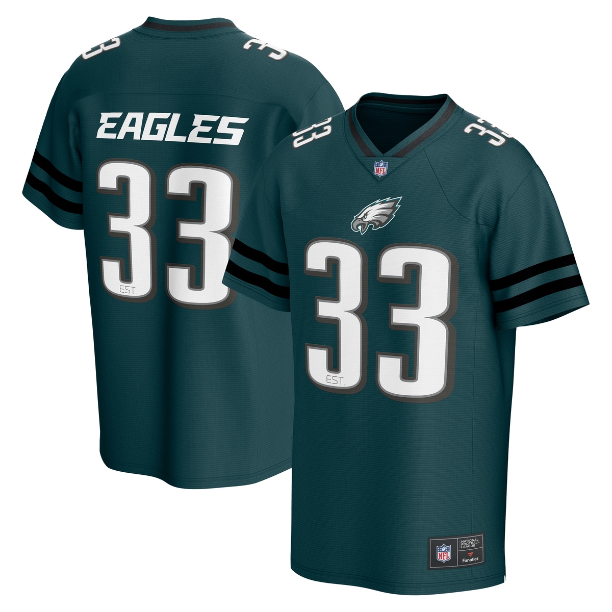 FANATICS Kinder Footballtrikot "Fanatics Trikot Philadelphia Eagles NFL Core Foundation"grün, Gr. L, 100% Polyester, Trikots