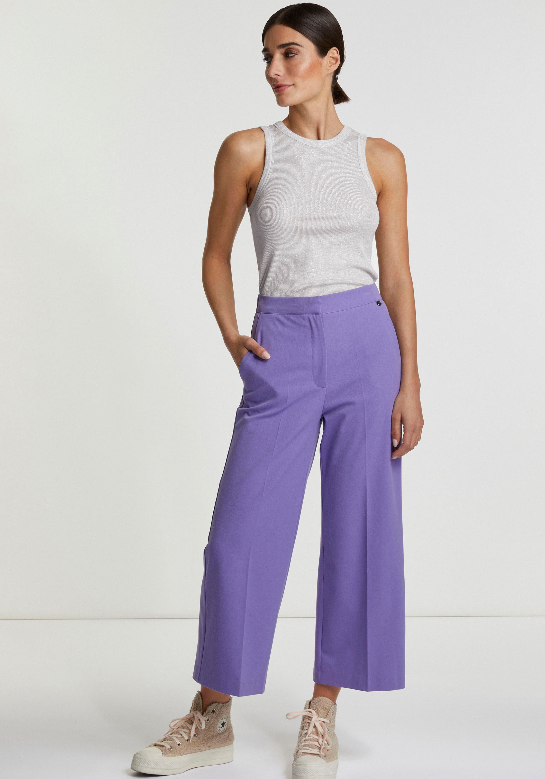 RICHROYAL Shirttop aus schimmerndem Material