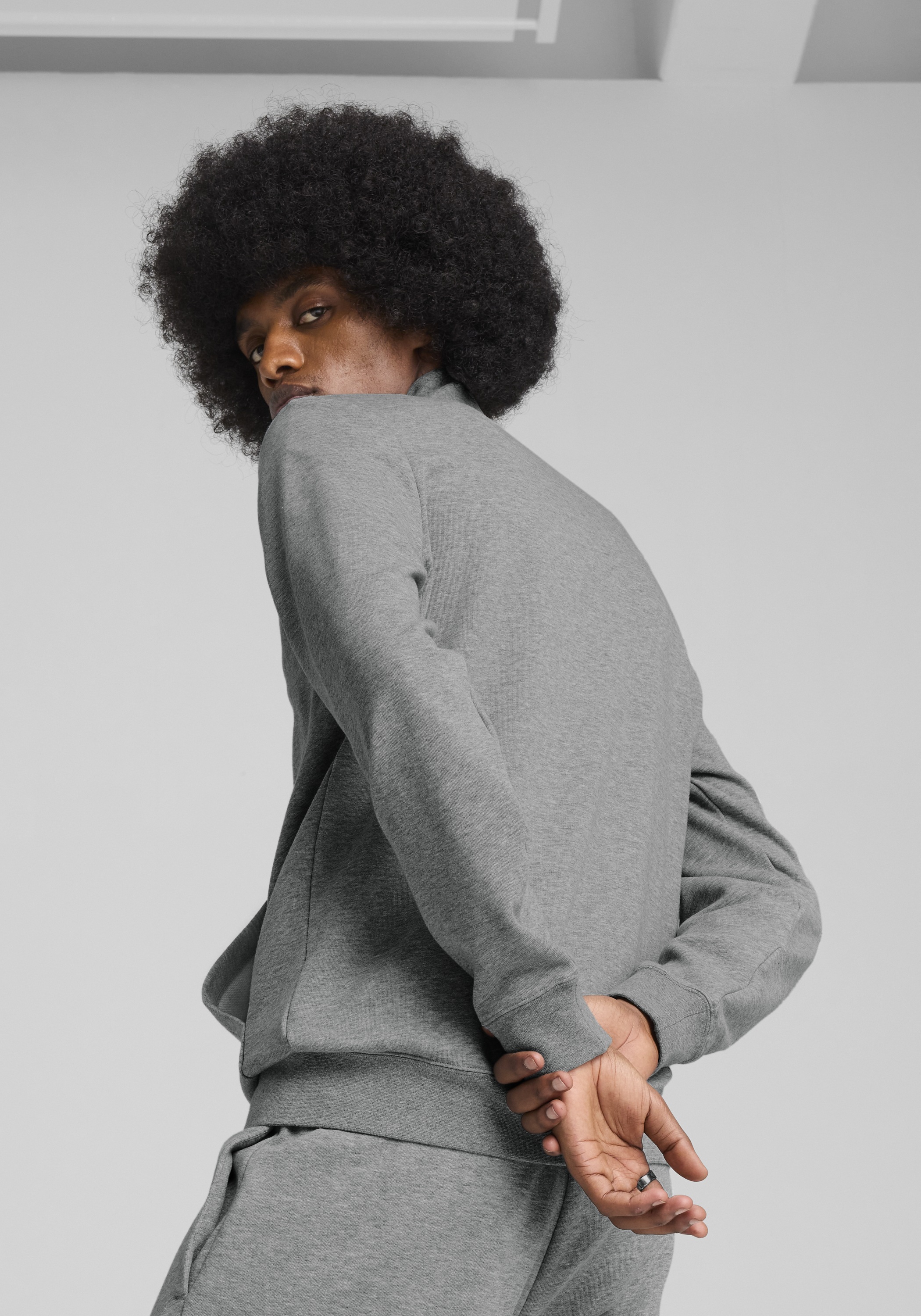 PUMA Trainingsjacke "ESS NO. 1 LOGO TRACK JACKET TR" ohne Kapuze mit Stehkr günstig online kaufen