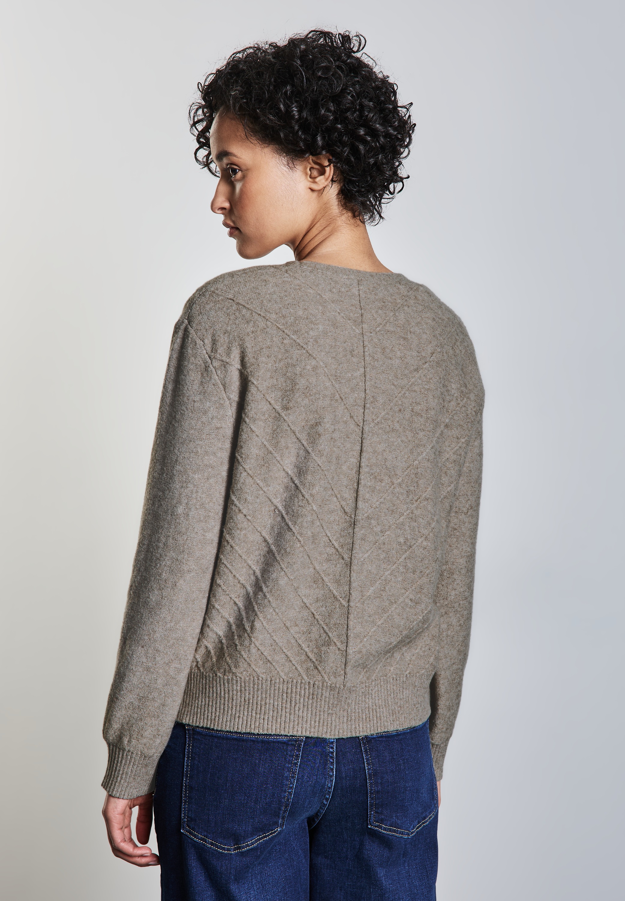 STREET ONE Cardigan, aus softem Materialmix
