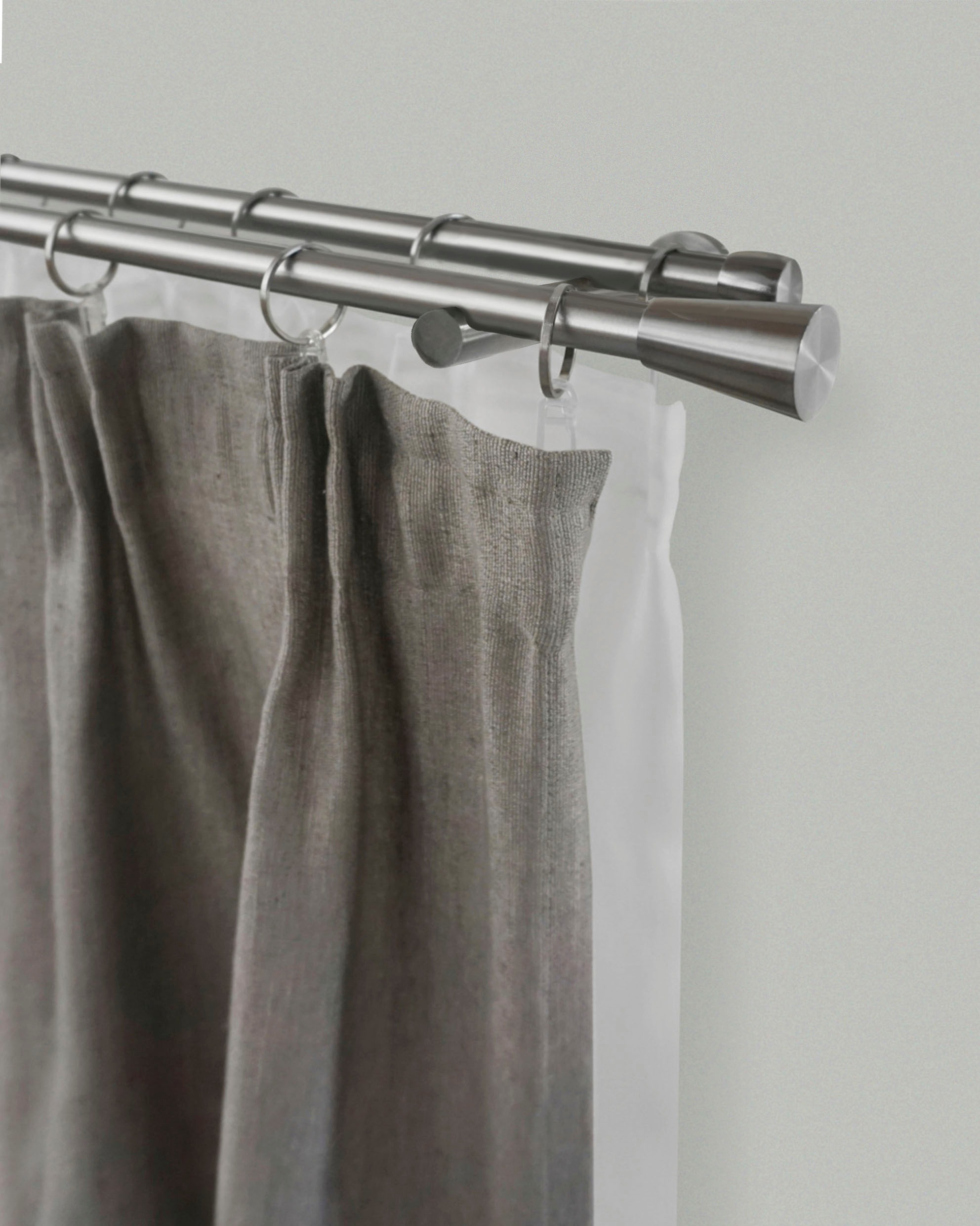 GARESA Gardinenstange "ROSA" Ø 16 mm 2 läufig-läufig Wunschmaßlänge;Träger; günstig online kaufen