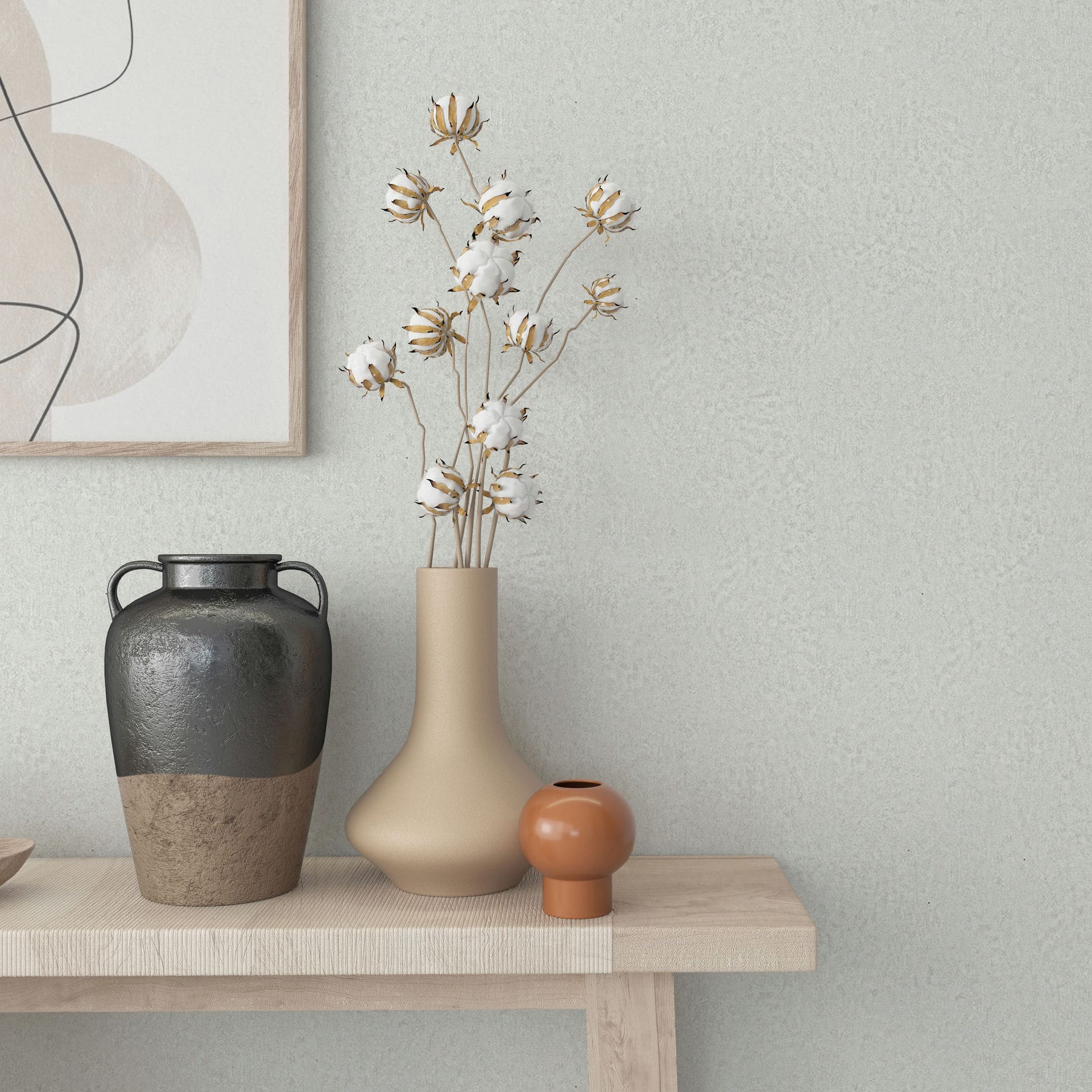 Marburg Vliestapete "Tapete Nature Soul" uni geprägt moderne Vliestapete für Wohnzimmer Schlafzimmer Küche