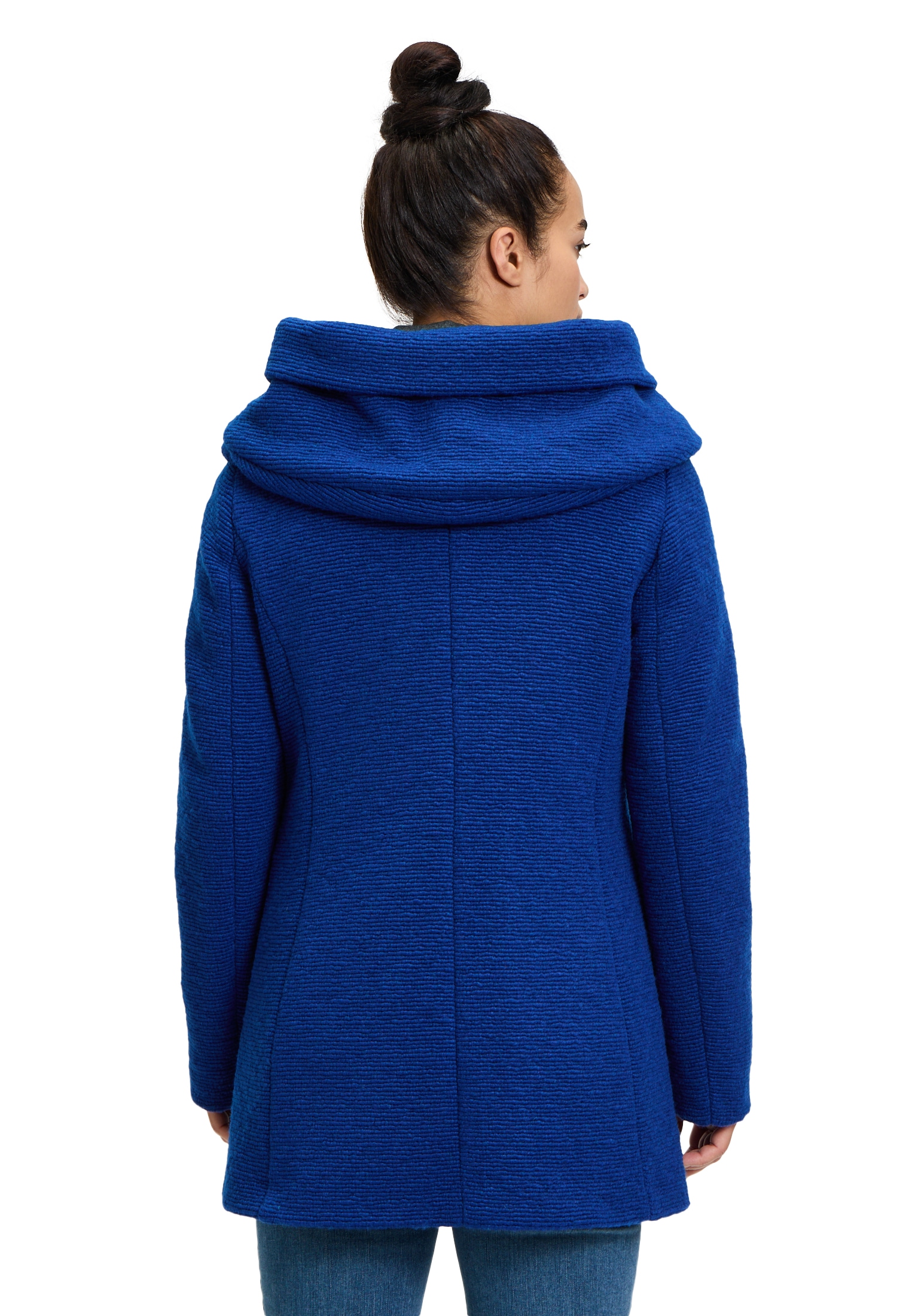 Amber & June Kurzjacke »Amber & June Kurzmantel mit Kapuze«, mit Kapuze