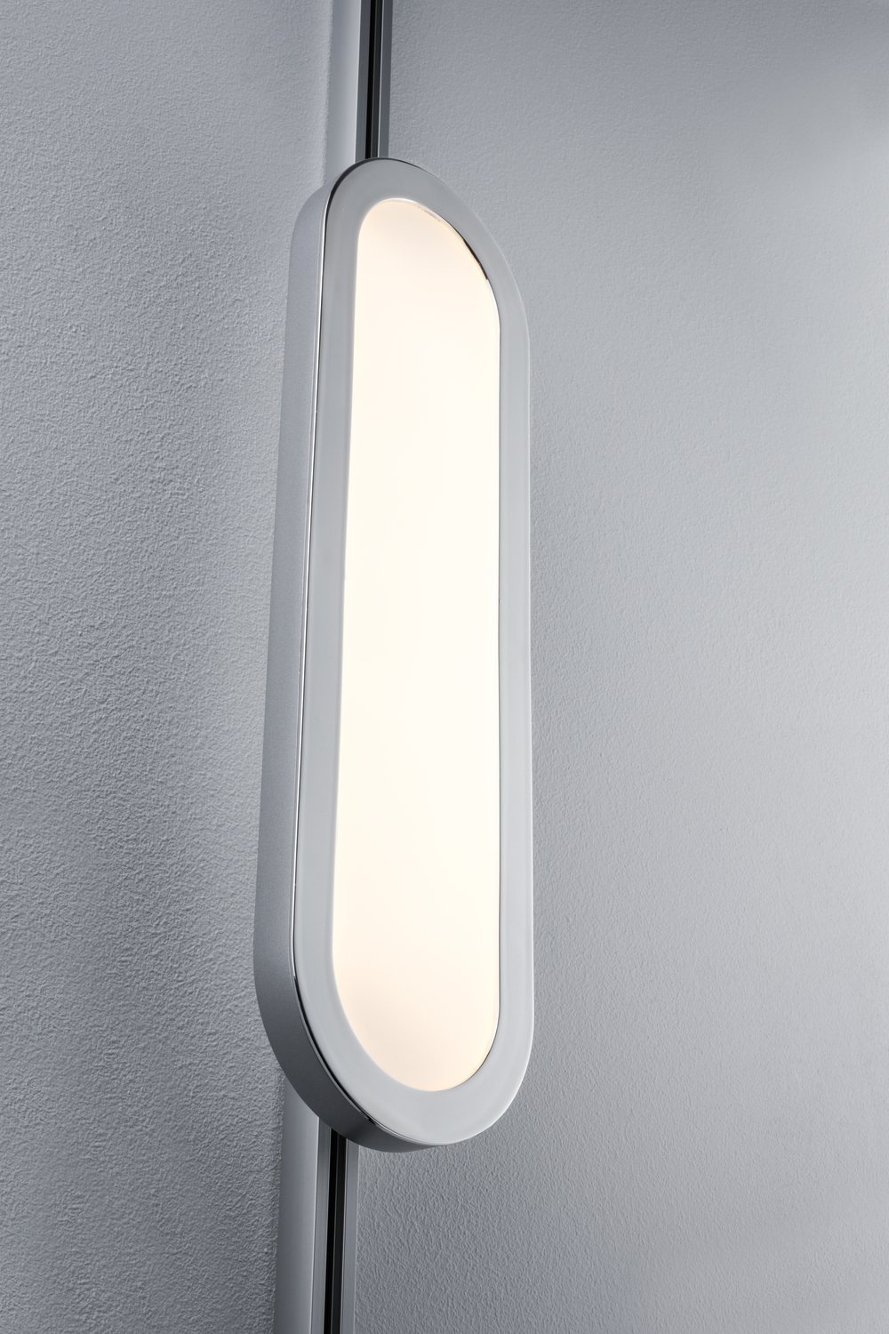 Paulmann Schienensystem-Leuchten »URail Panel Loop 480lm 7W 2700K 230V Chrom matt, Chrom 7W«, Einzelspot, dimmbar